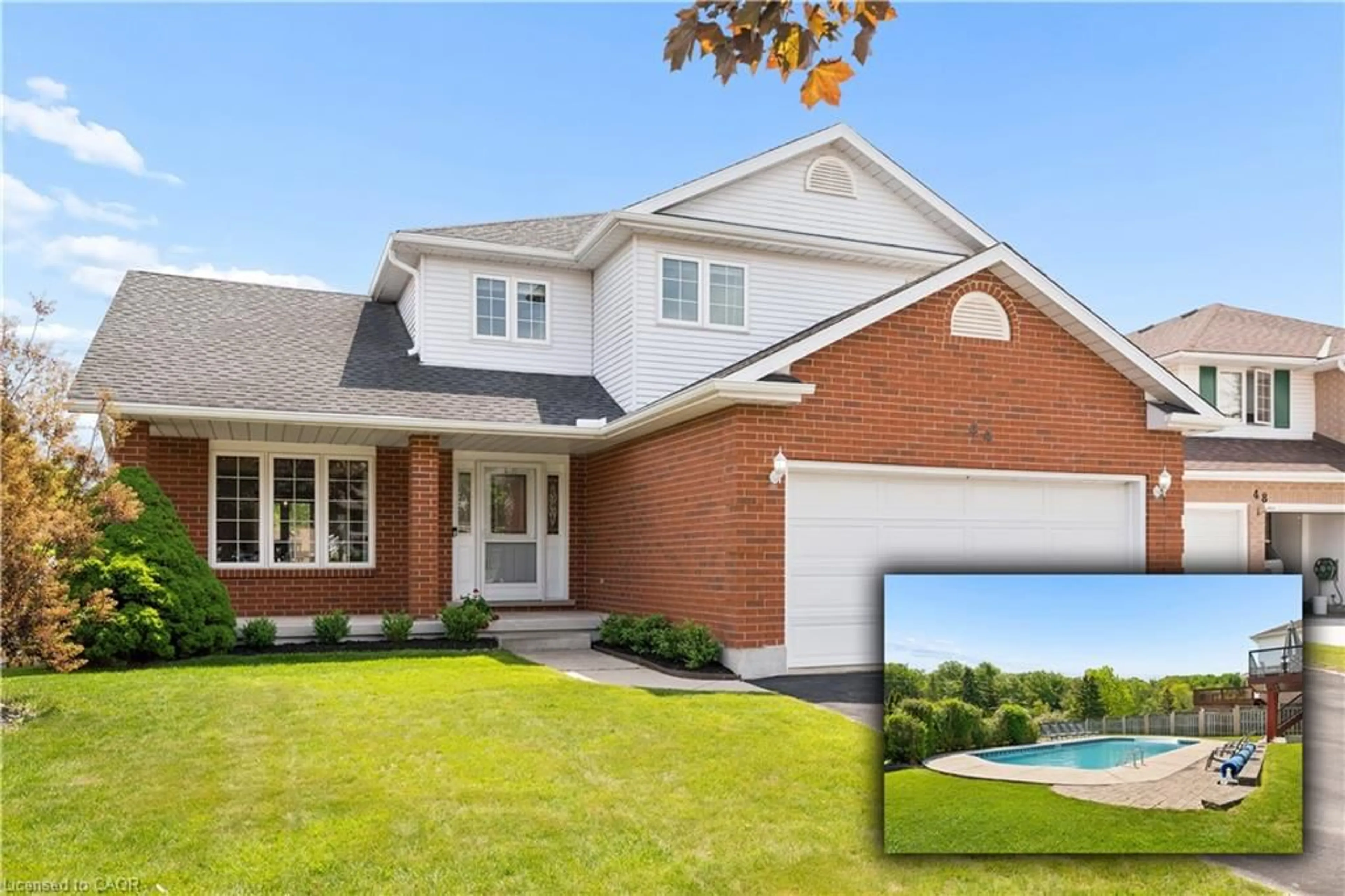 Home with brick exterior material, street for 44 Tami Crt, Kitchener Ontario N2B 3V2