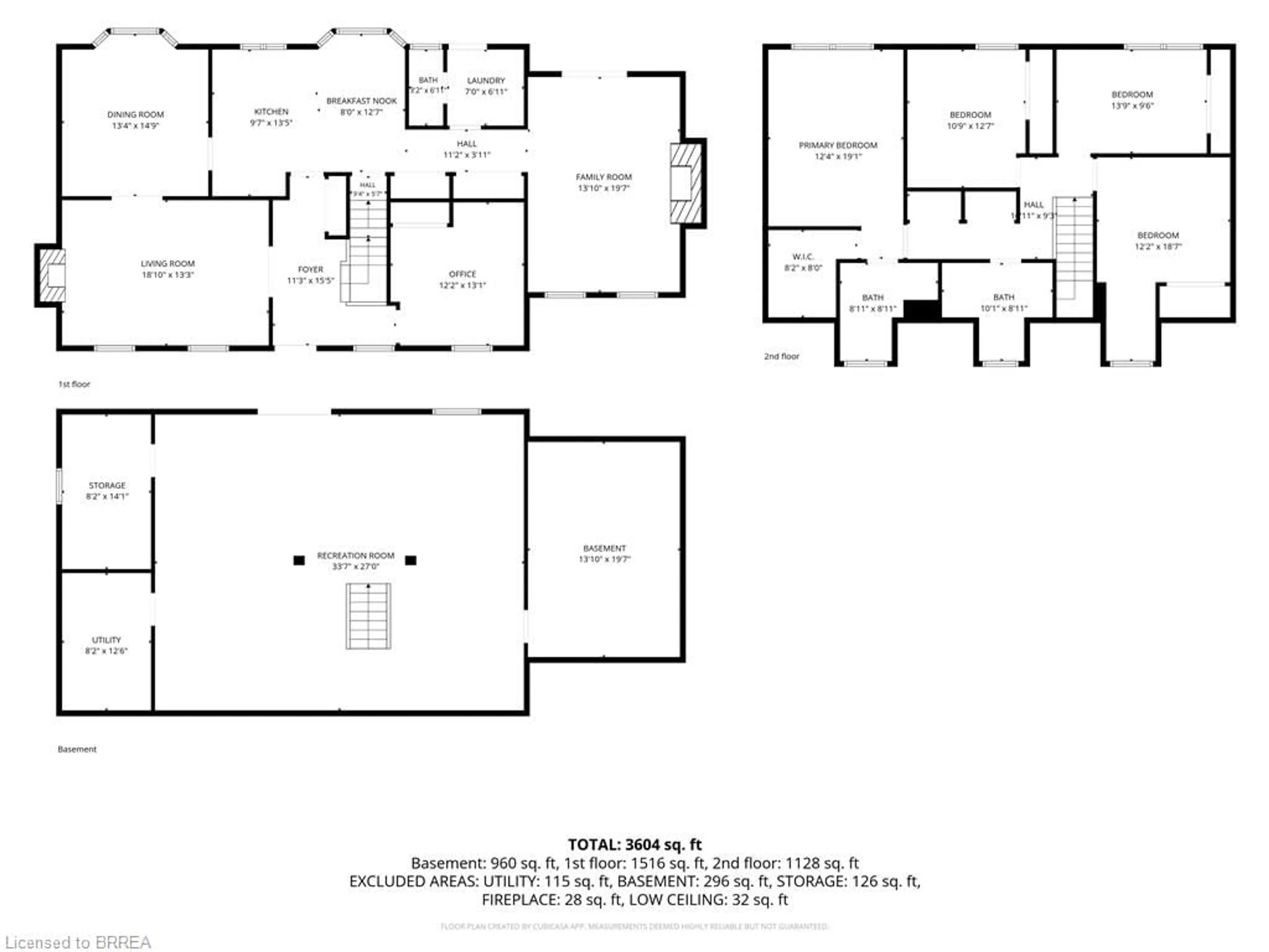 Floor plan for 12 Highland Dr, Brantford Ontario N3T 5L7