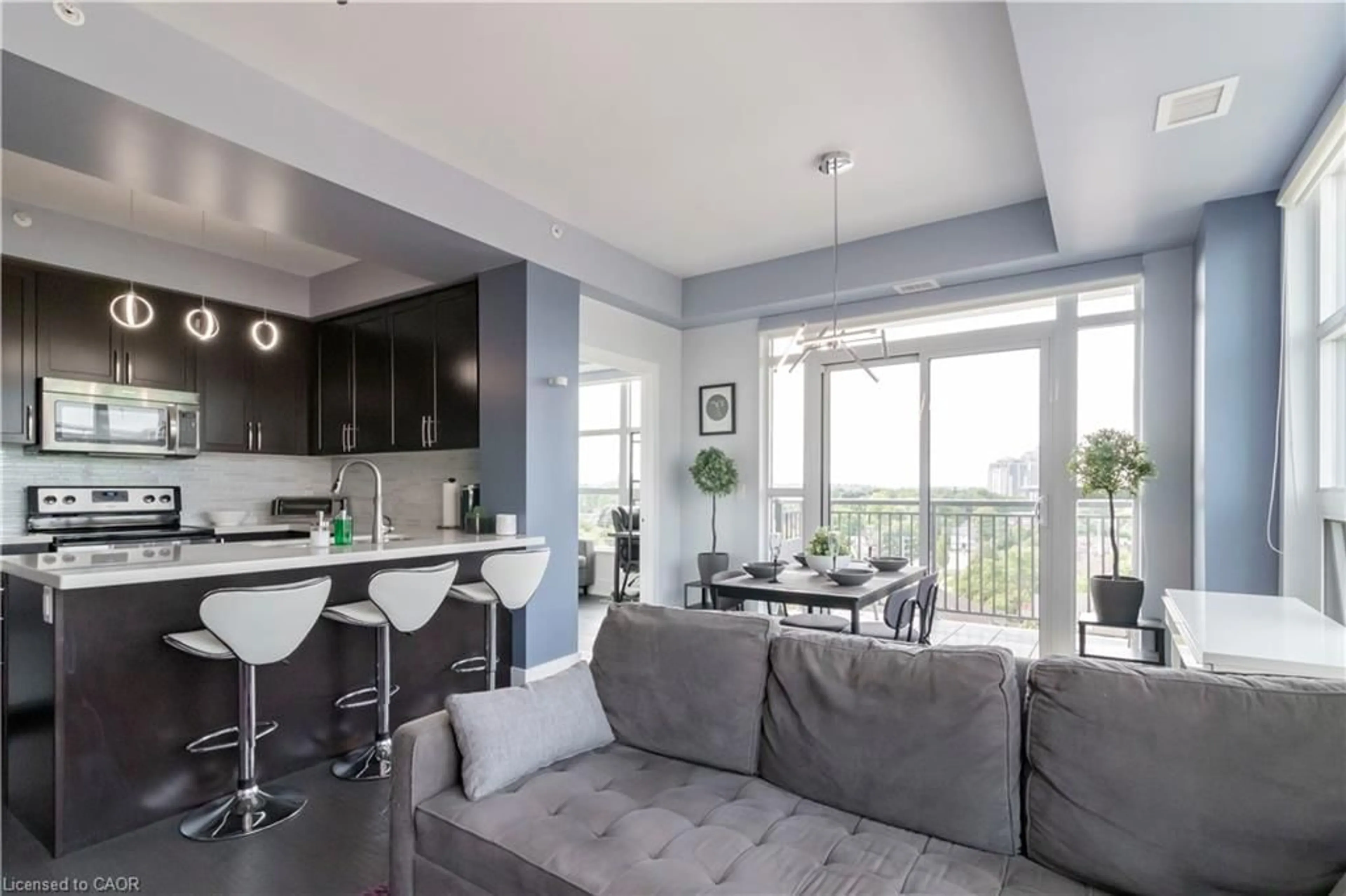 Open concept kitchen, unknown for 144 Park St #808, Waterloo Ontario N2L 0B6