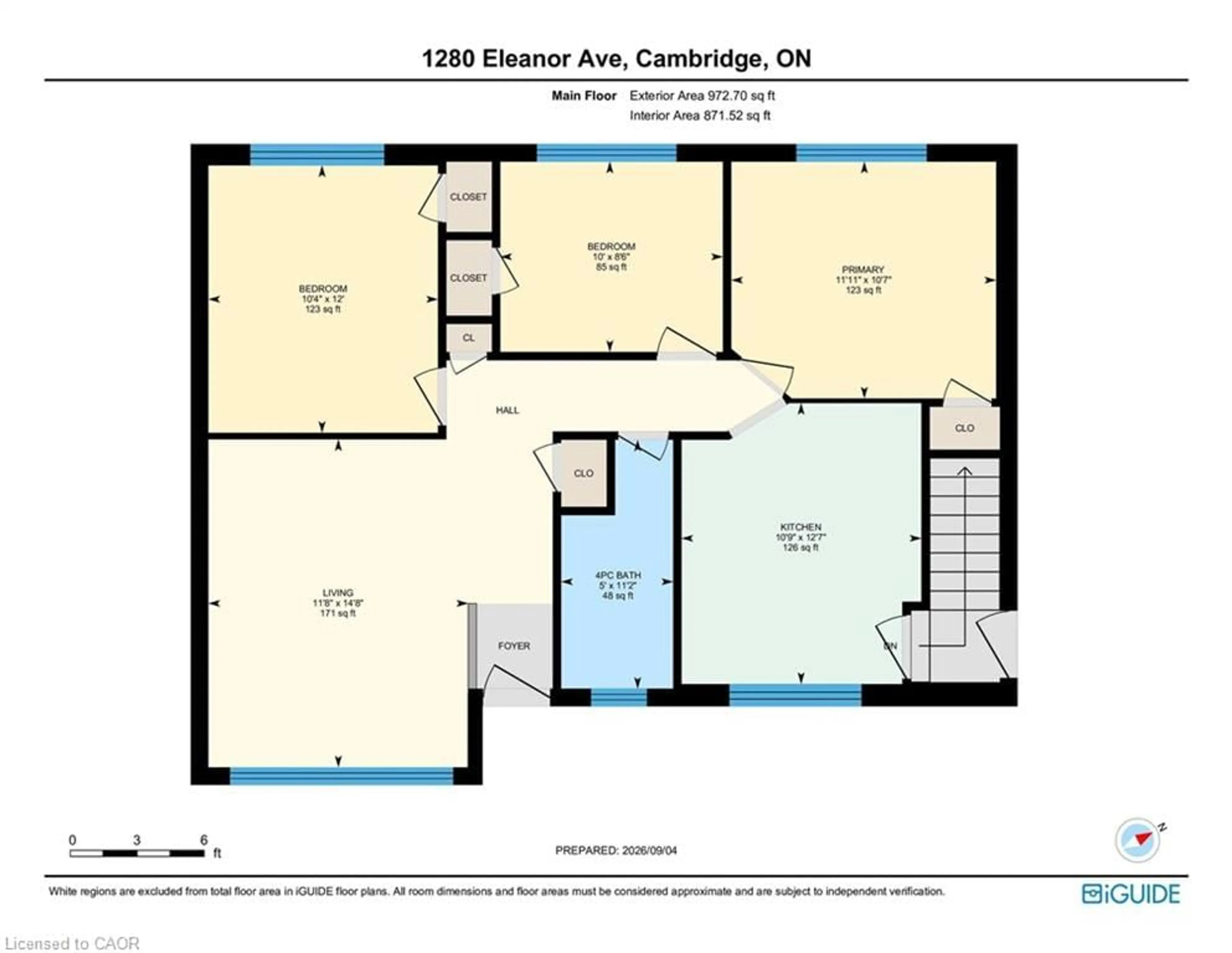 Floor plan for 1280 Eleanor Ave, Cambridge Ontario N3H 4N1
