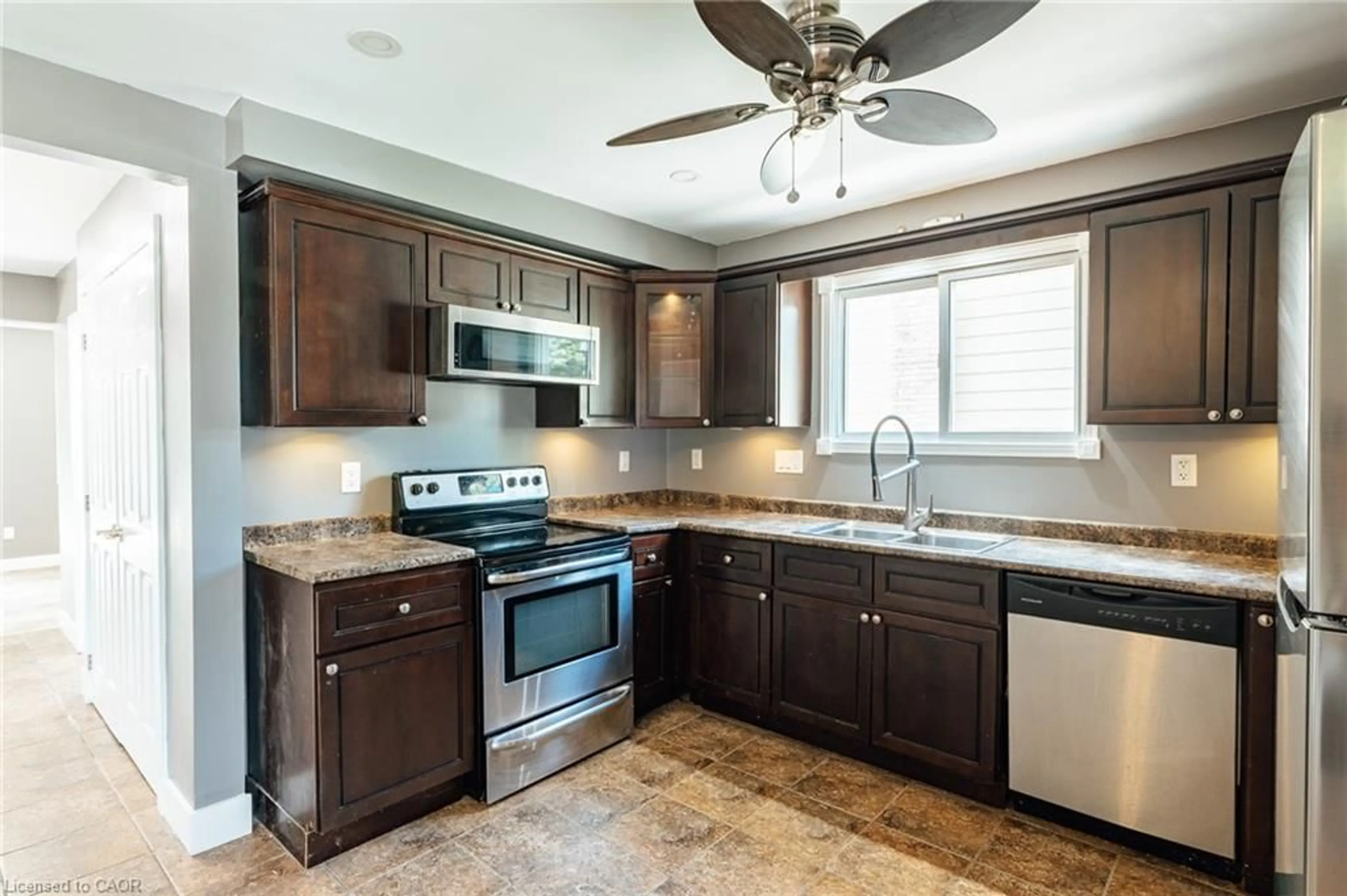 Open concept kitchen, ceramic/tile floor for 11 Second Ave, Cambridge Ontario N1S 2B7