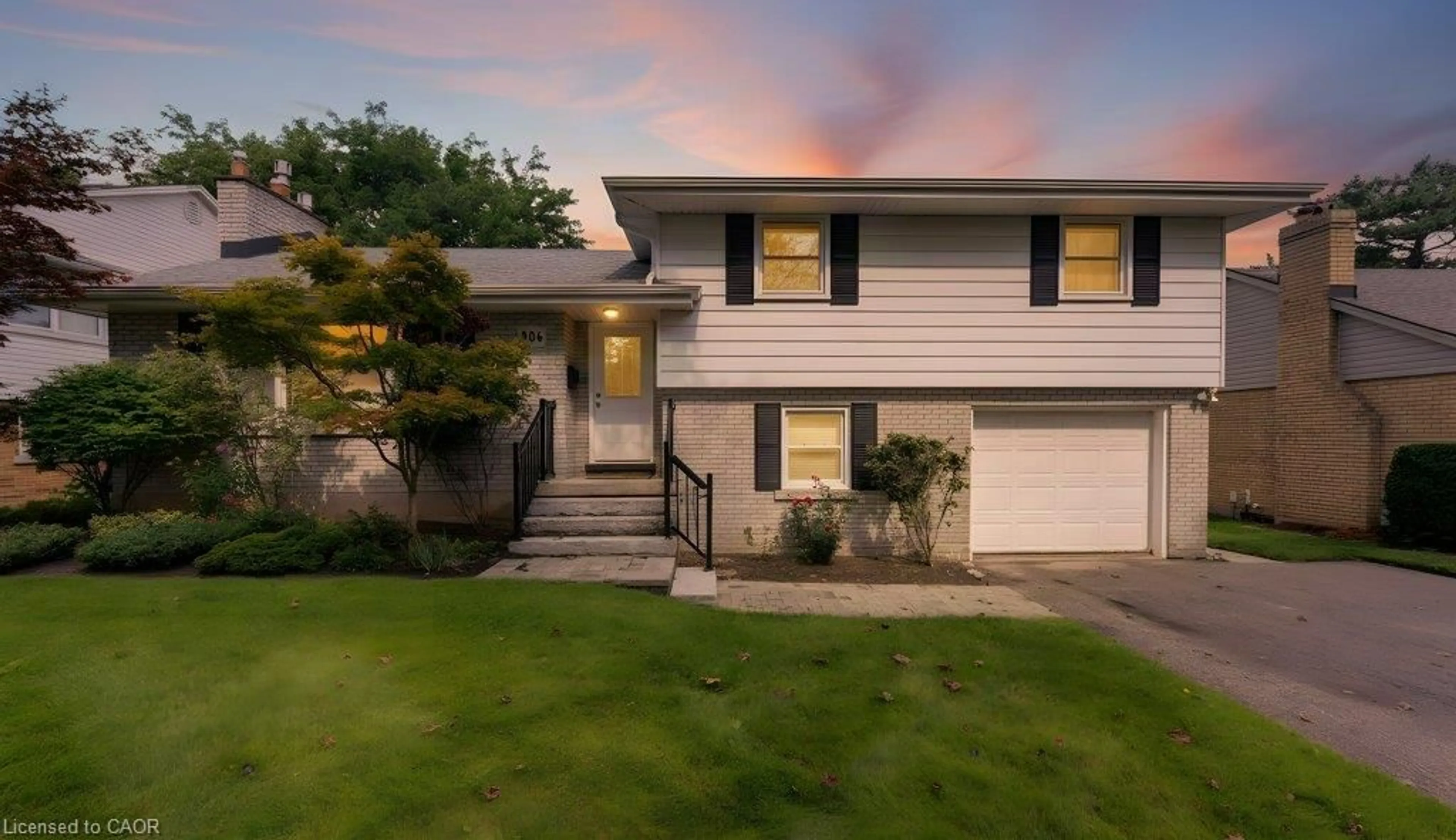 Home with vinyl exterior material, street for 204 Stanley Dr, Waterloo Ontario N2L 1H4
