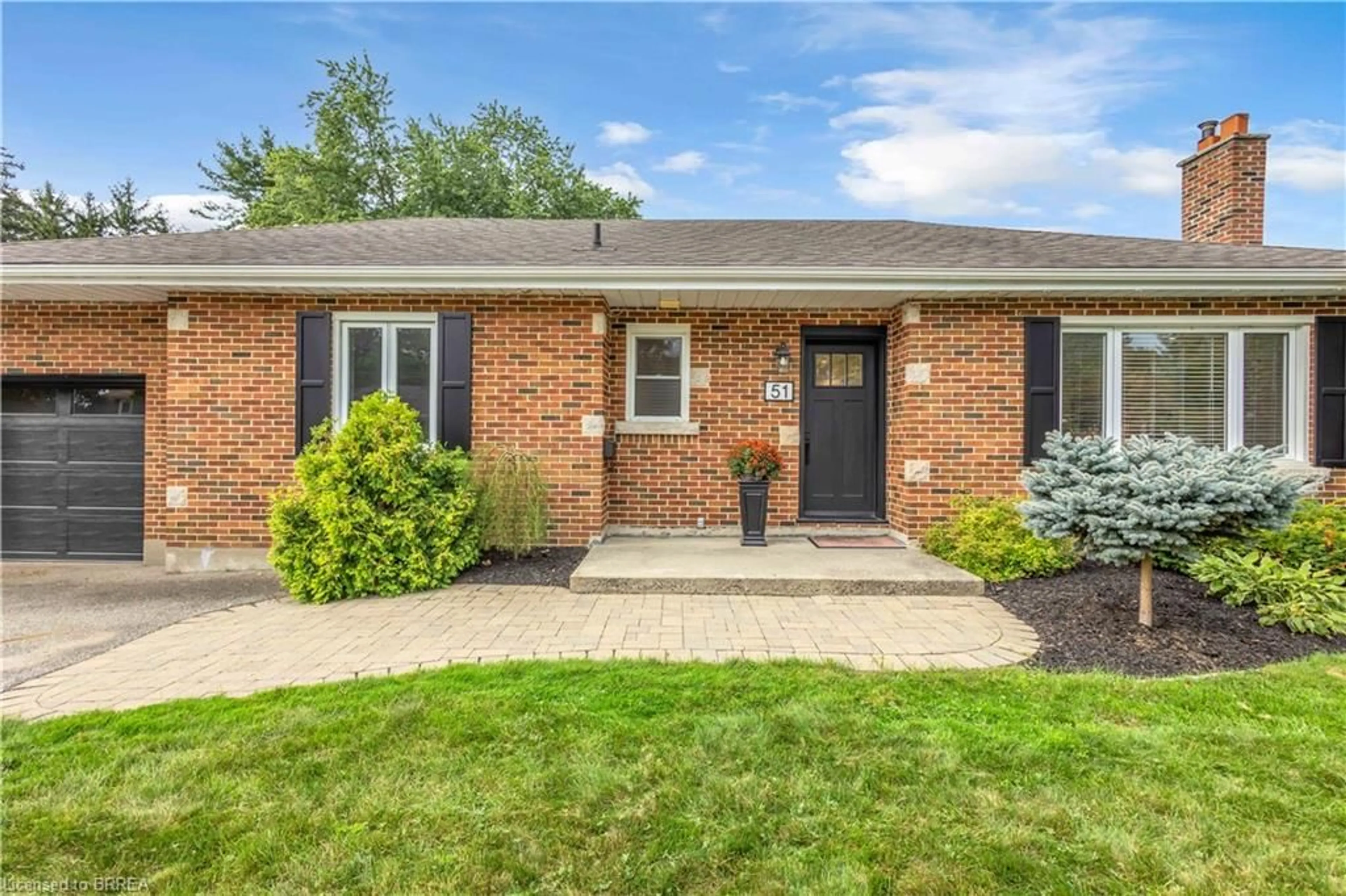 Home with brick exterior material, street for 51 Admiral Rd, Brantford Ontario N3R 1L5