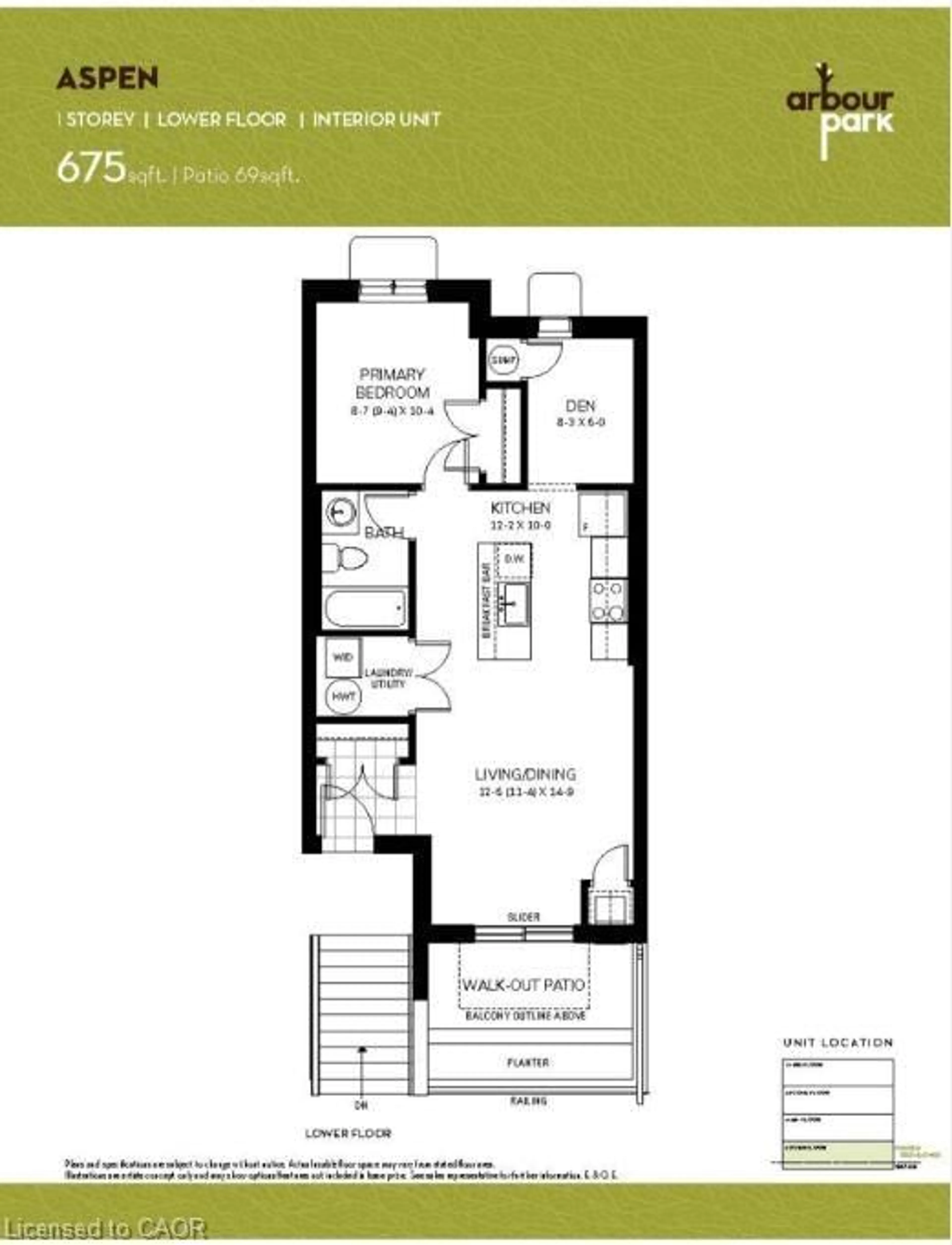 Floor plan for 410 Northfield Dr #D13, Waterloo Ontario N2L 0A6