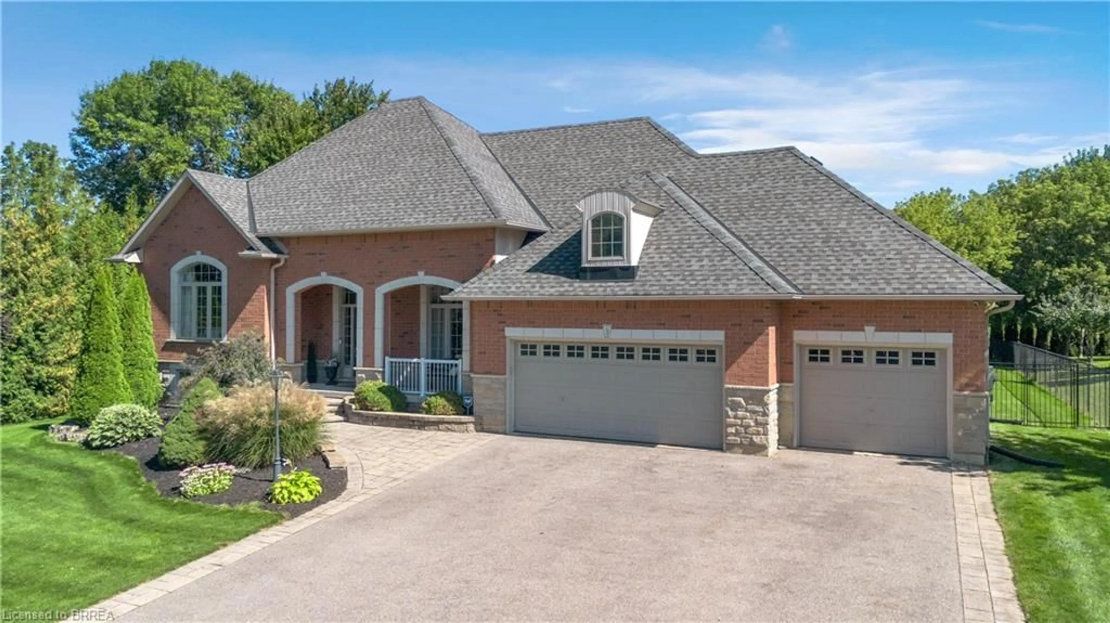 Home with brick exterior material, street for 3 Franks Lane, Brantford Ontario N3T 0L9