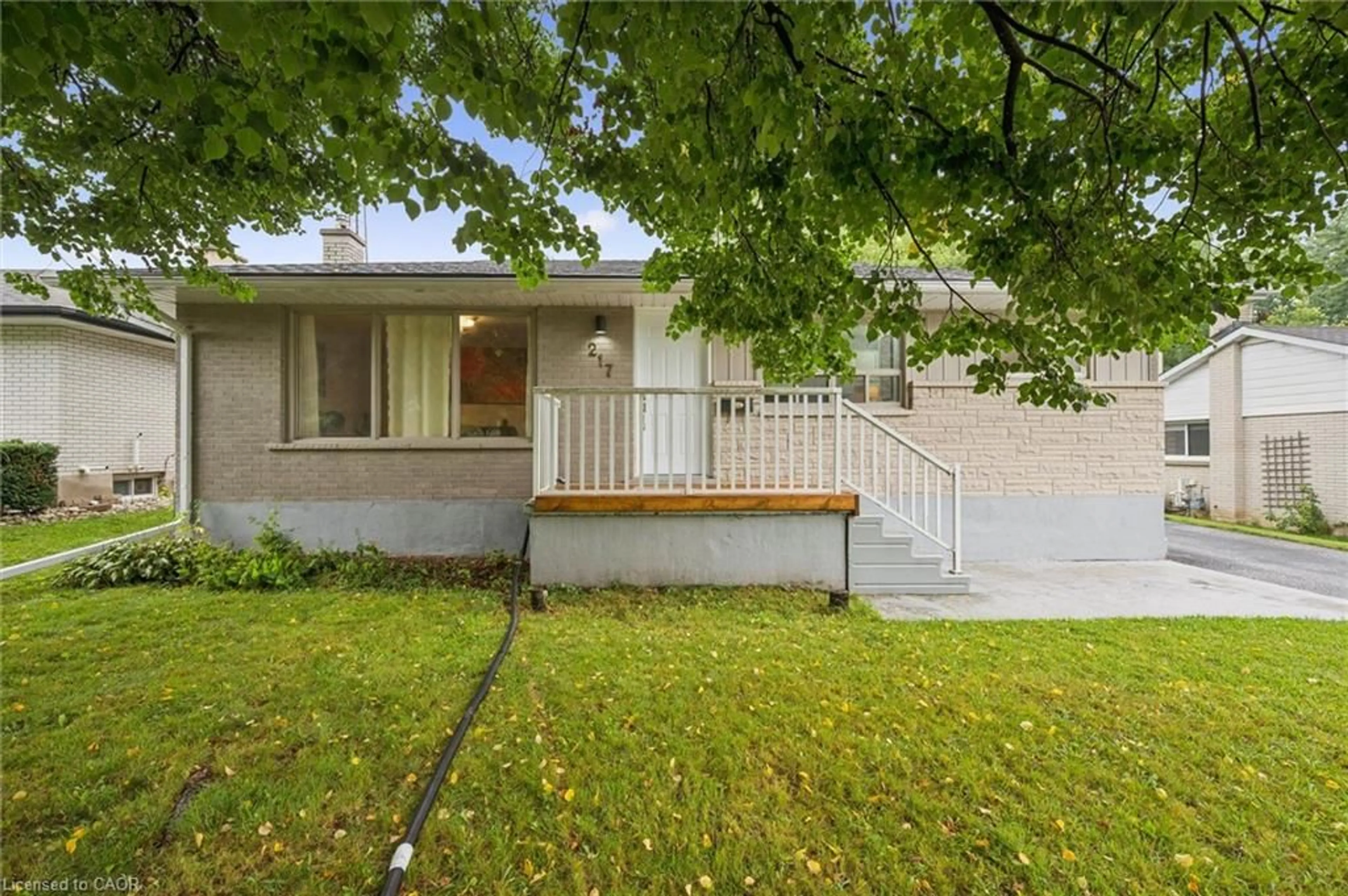 Home with vinyl exterior material, street for 217 Mayfield Ave, Waterloo Ontario N2J 3S6