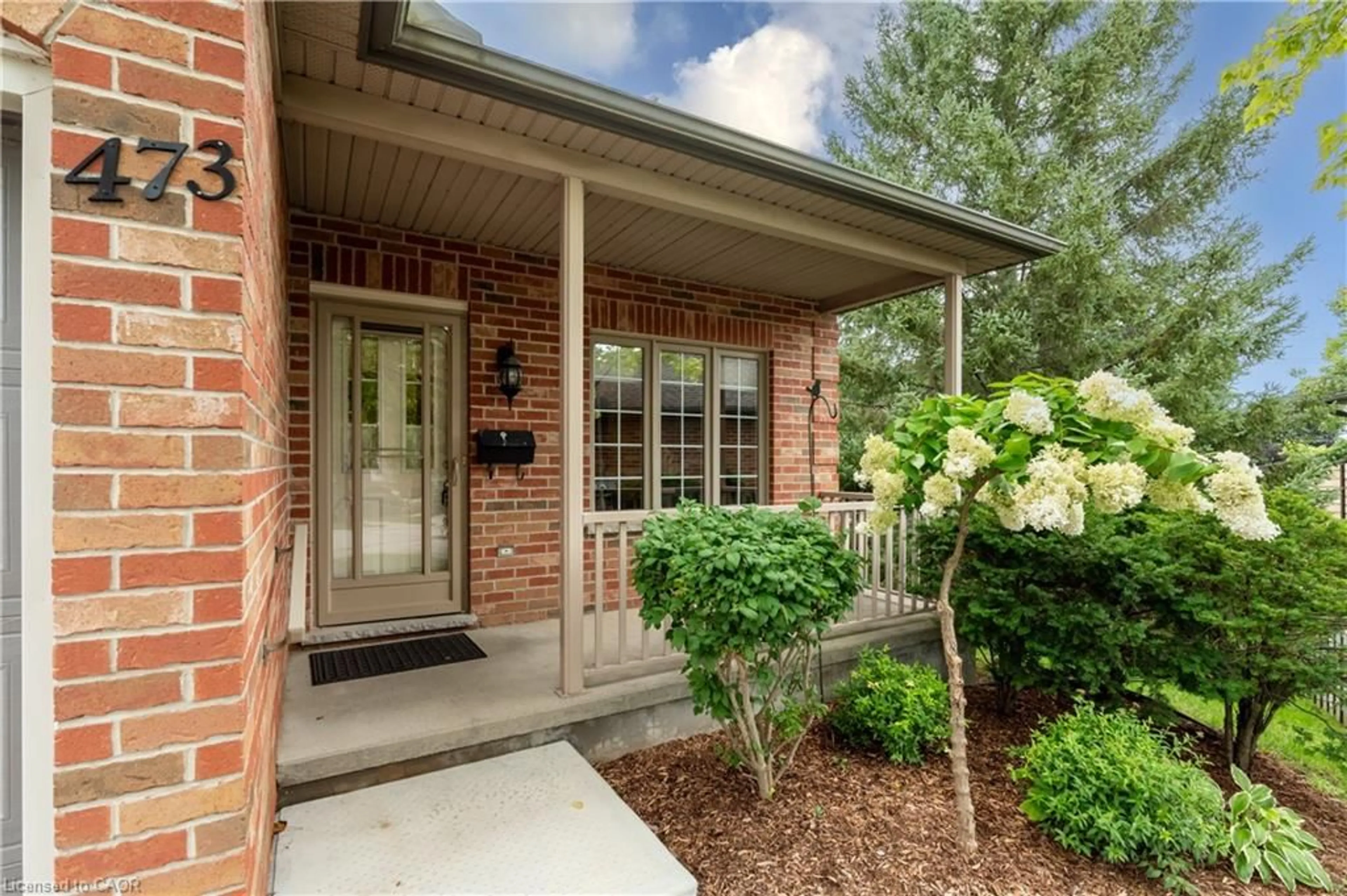 Home with brick exterior material, street for 473 Nova Scotia Crt #4, Woodstock Ontario N4S 8Z2