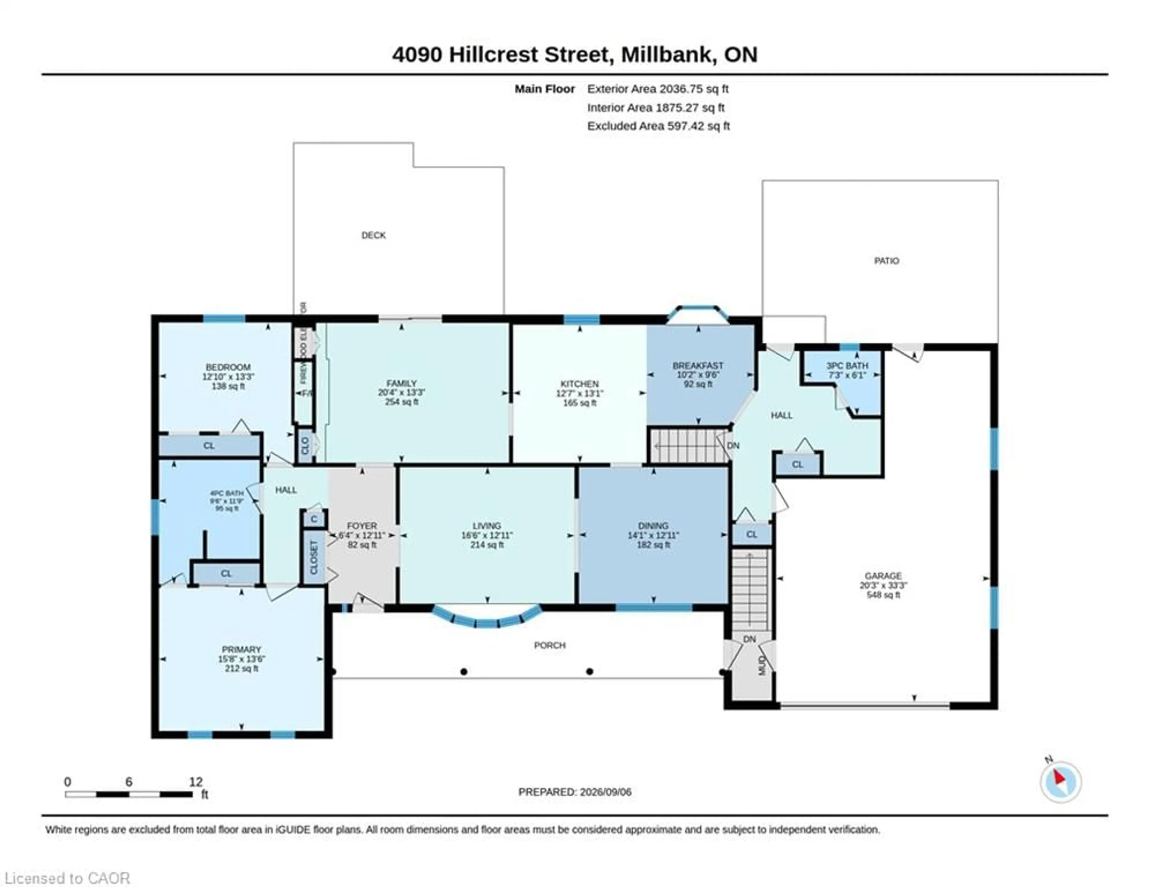 Floor plan for 4090 Hillcrest St, Millbank Ontario N0K 1L0
