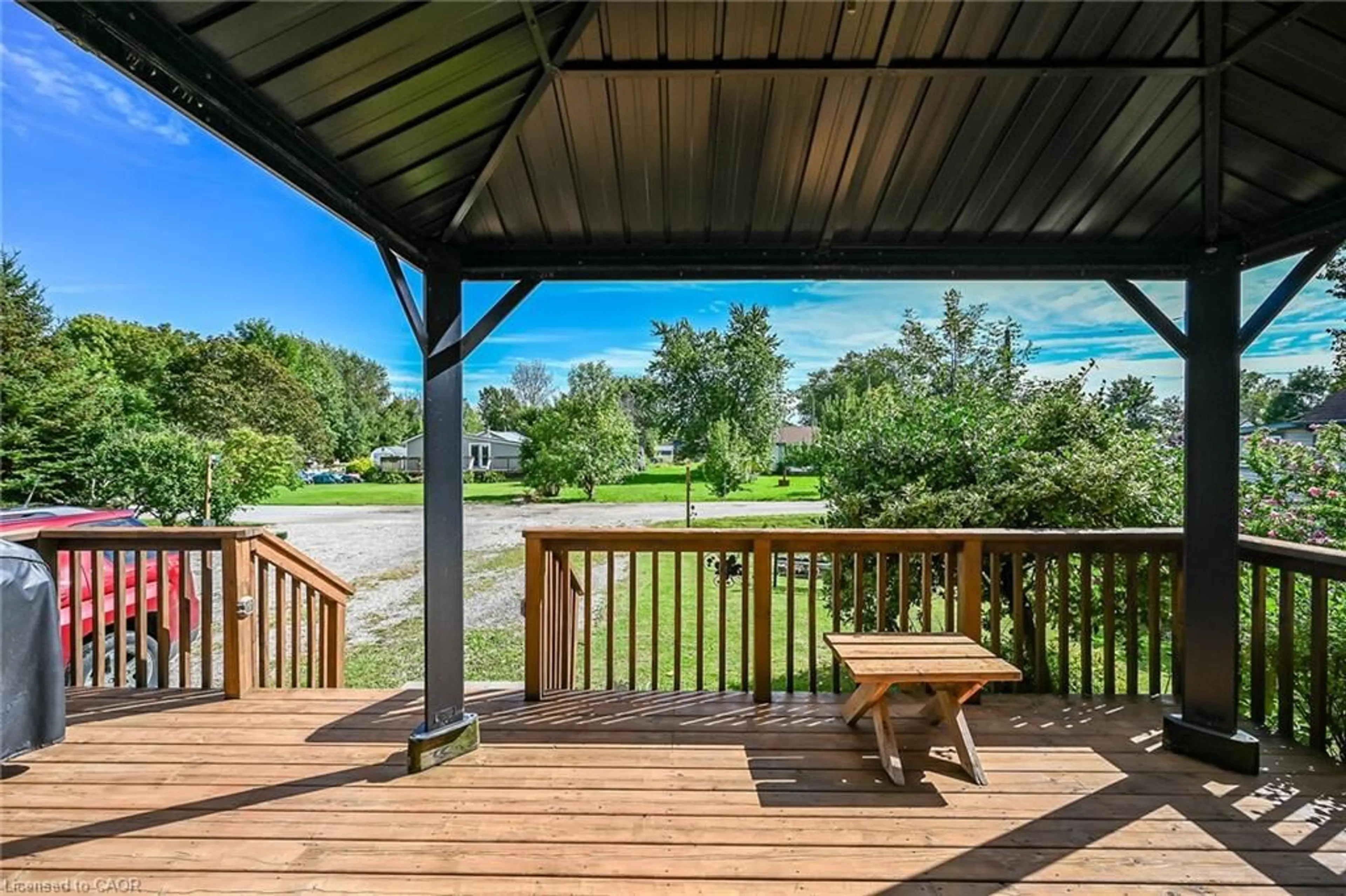 Patio, water/lake/river/ocean view for 17 Semmens St, Peacock Point Ontario N0A 1L0