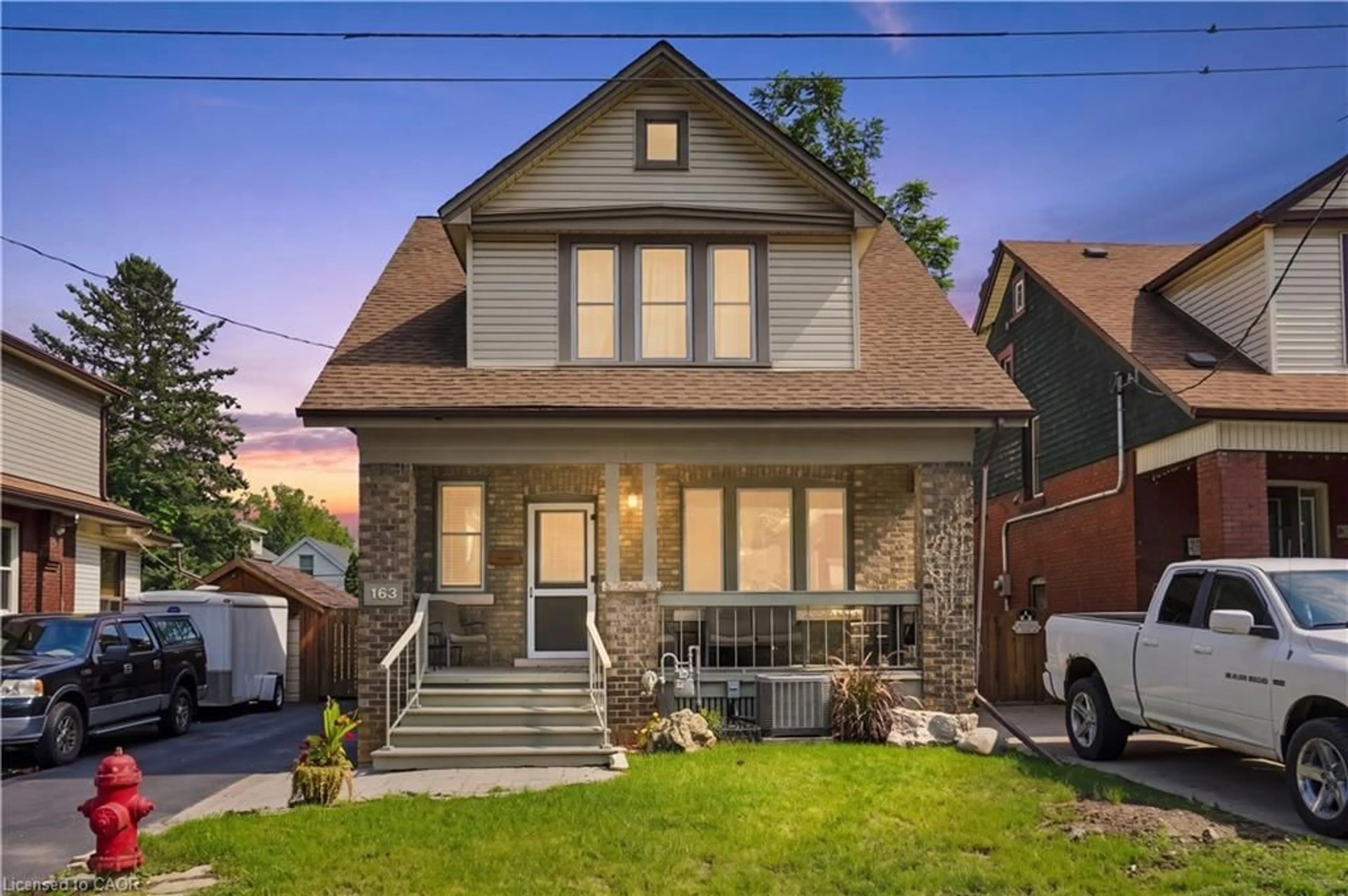 Home with brick exterior material, street for 163 Grosvenor Ave, Hamilton Ontario L8M 3L4