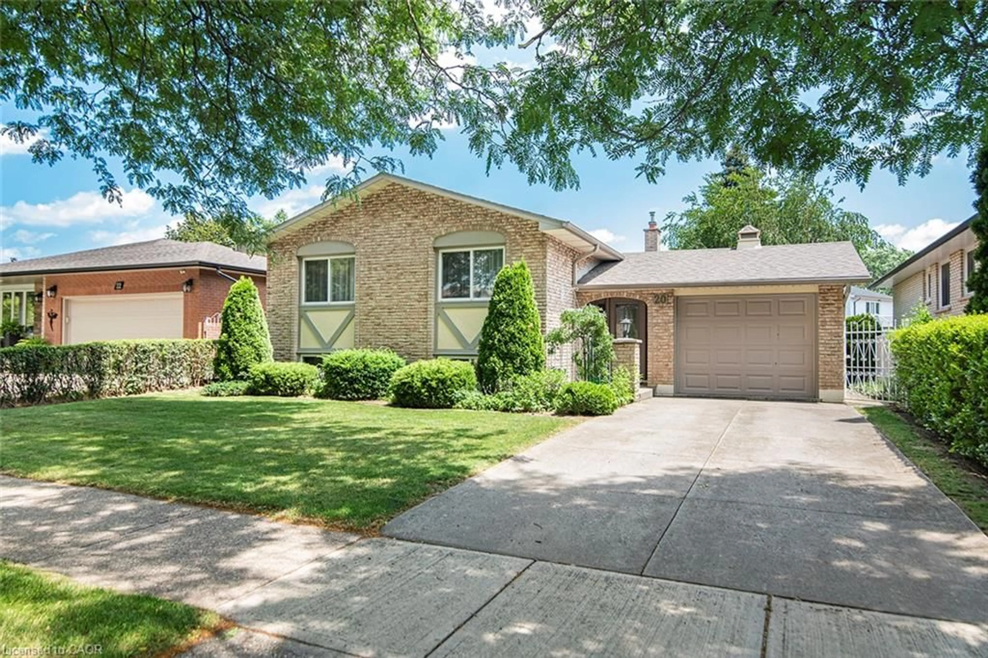 Home with brick exterior material, street for 20 Birchlawn Dr, Stoney Creek Ontario L8G 4B6