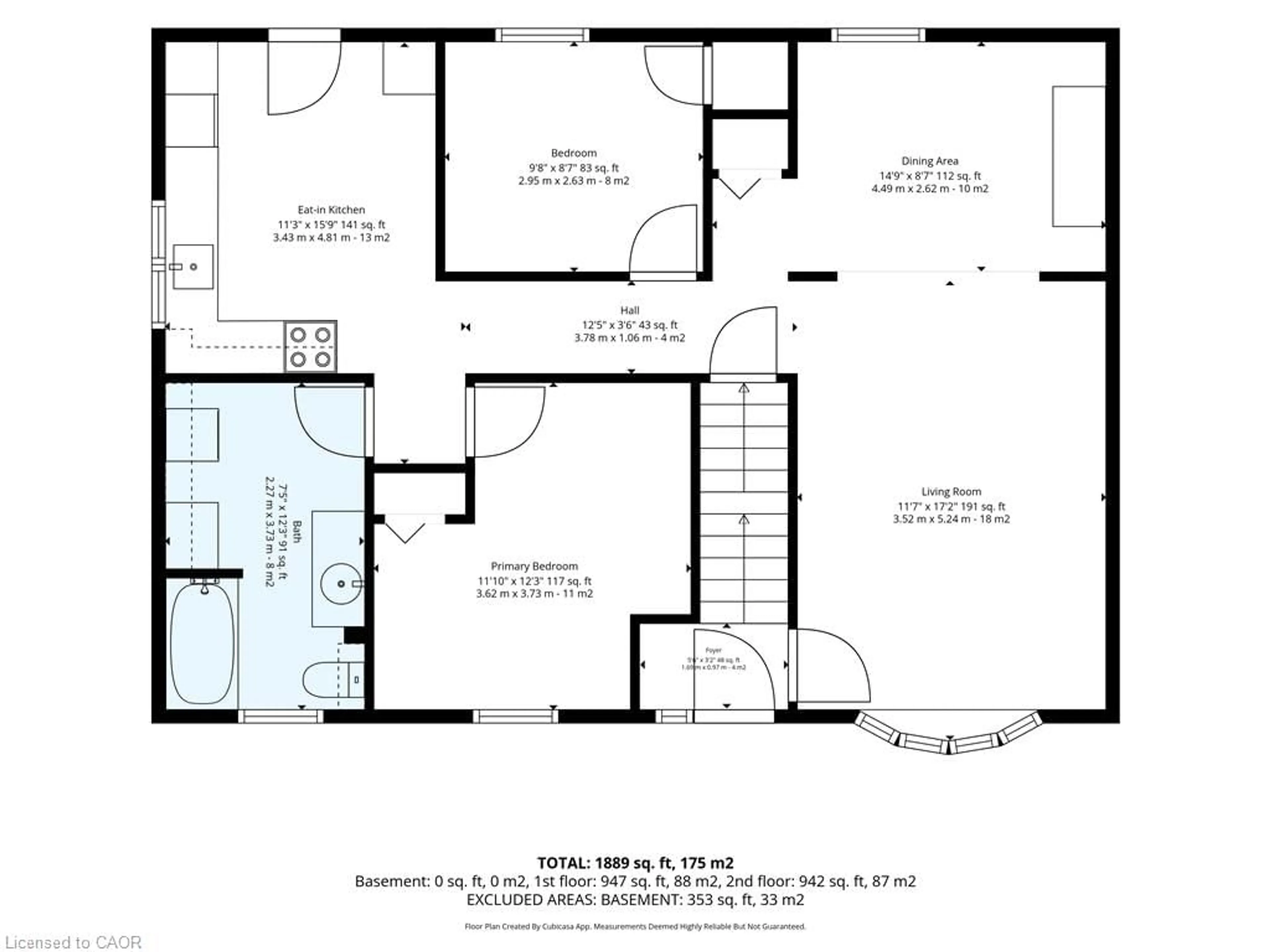 Floor plan for 2 Mill St, York Ontario N0A 1R0