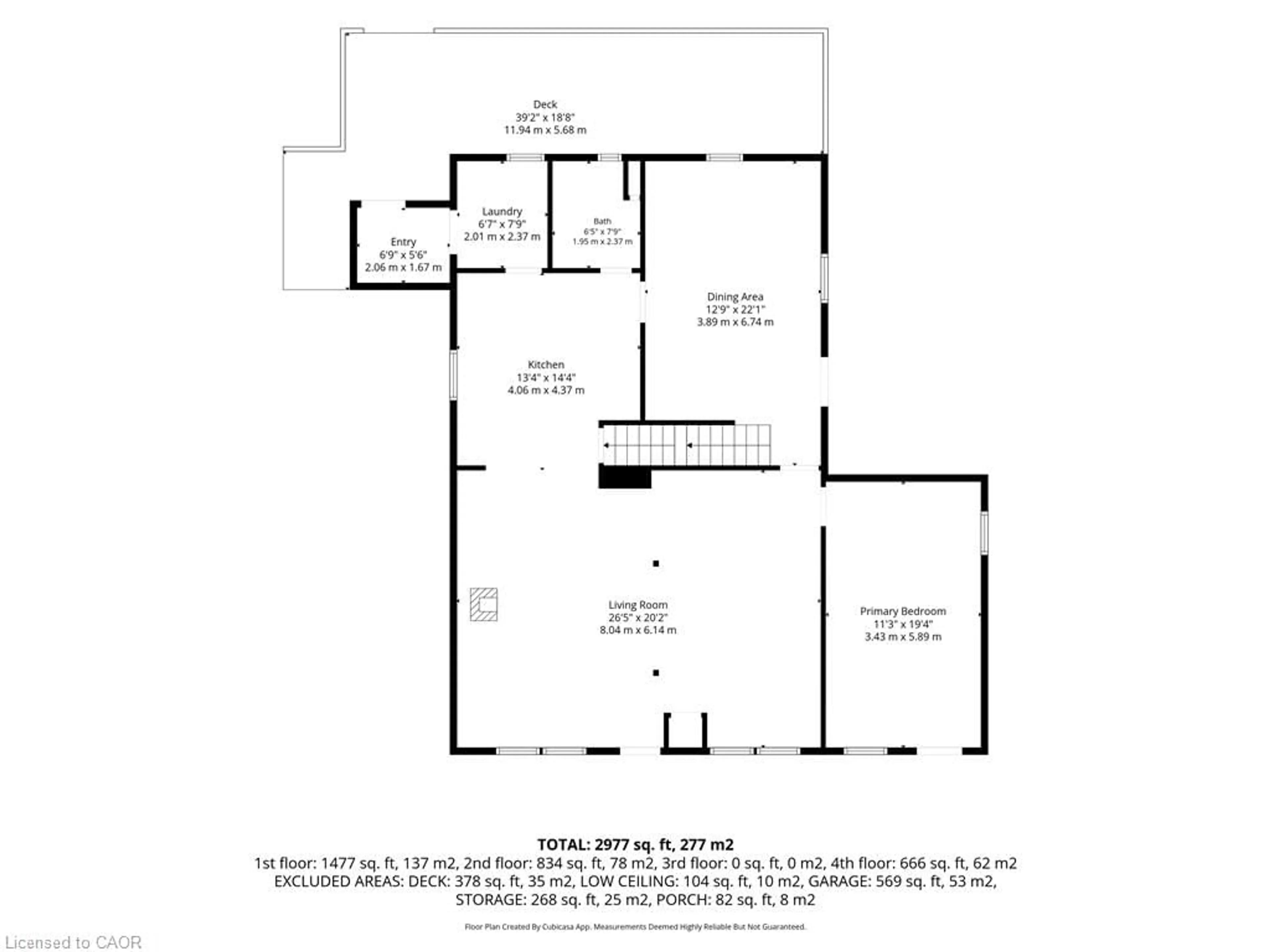 Floor plan for 629295 Grey Road 119, The Blue Mountains Ontario N0H 1J0