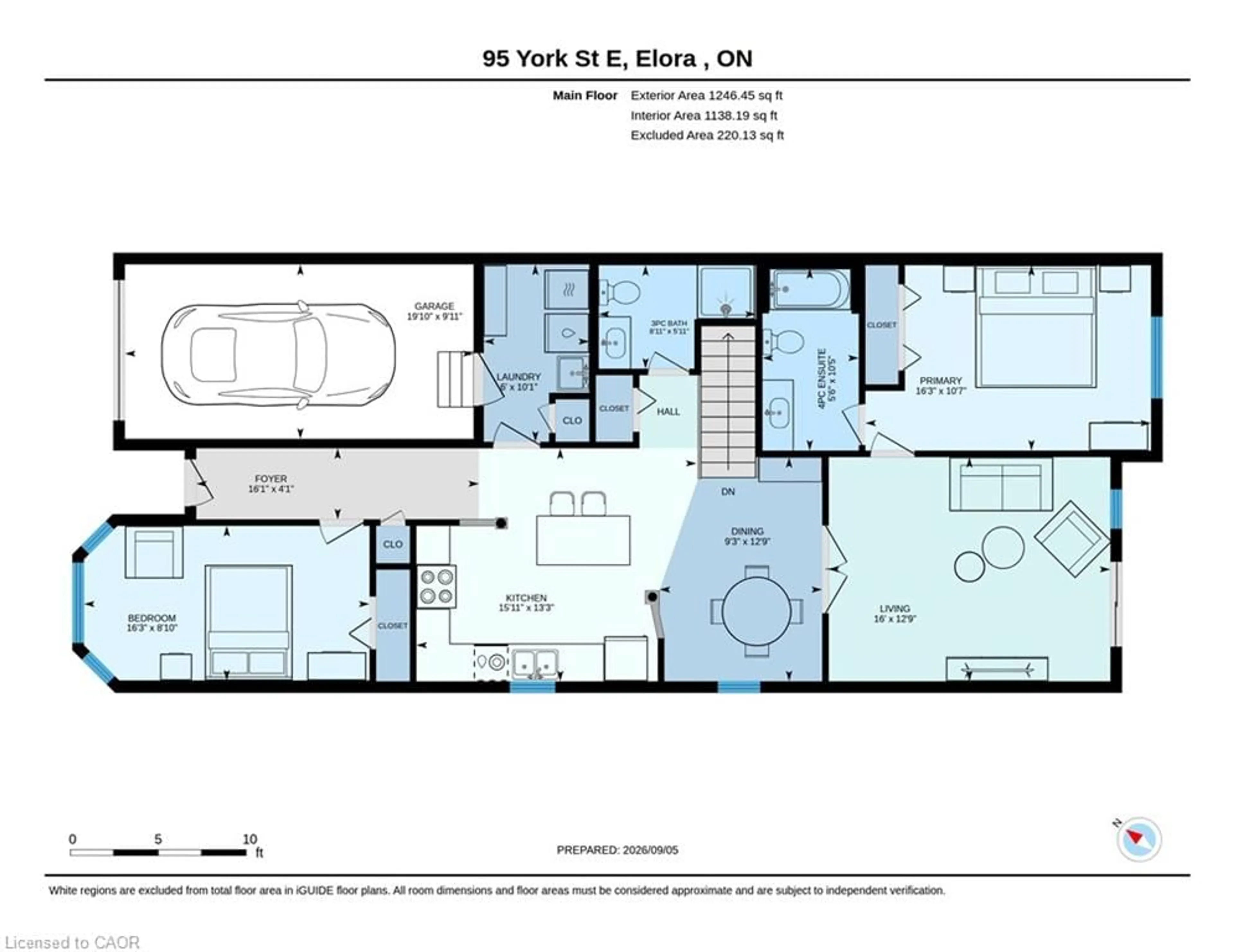 Floor plan for 95 York St, Elora Ontario N0B 1S0