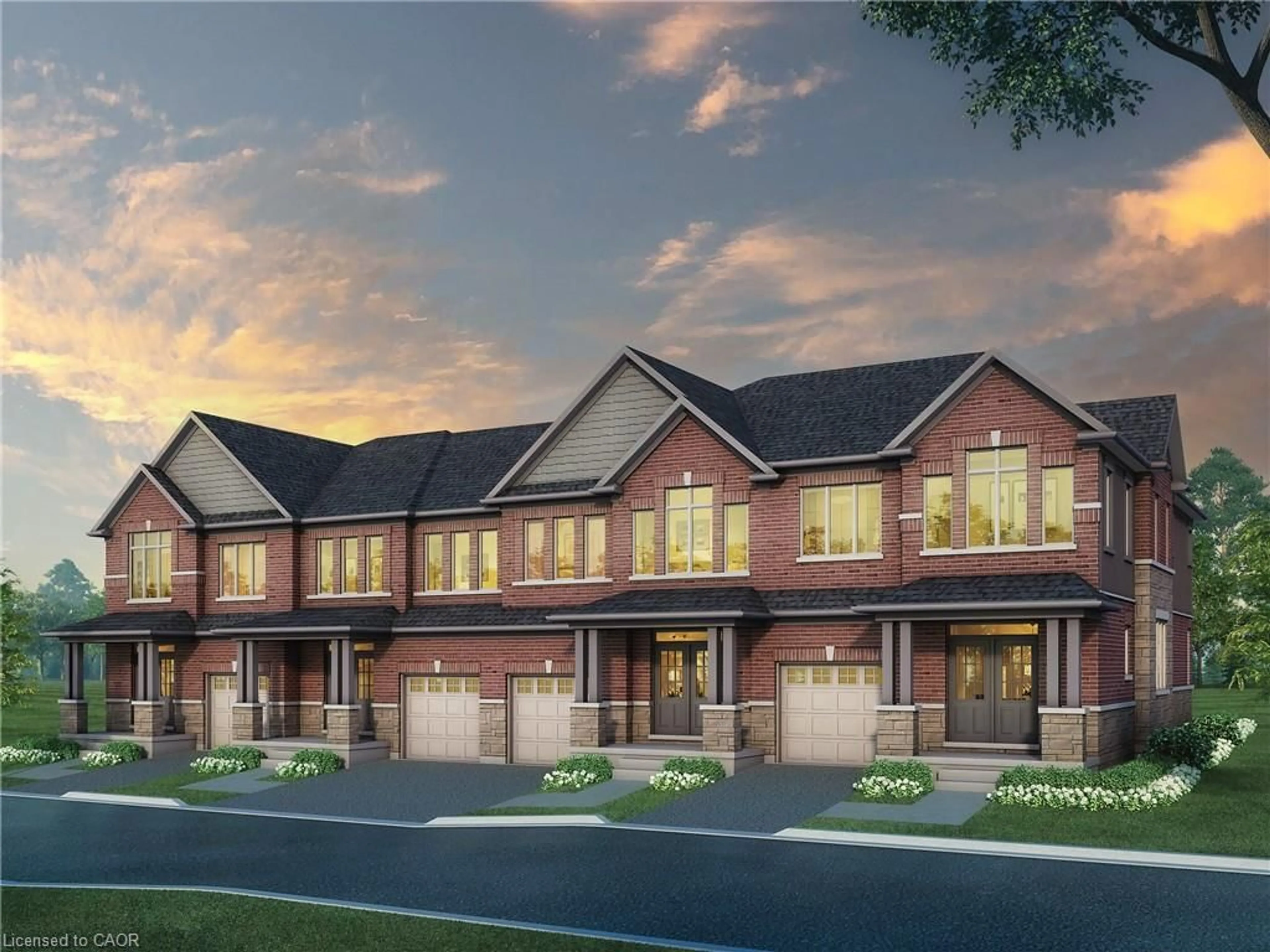 Home with brick exterior material, street for 366 Robert Woolner St, Ayr Ontario N0B 1E0