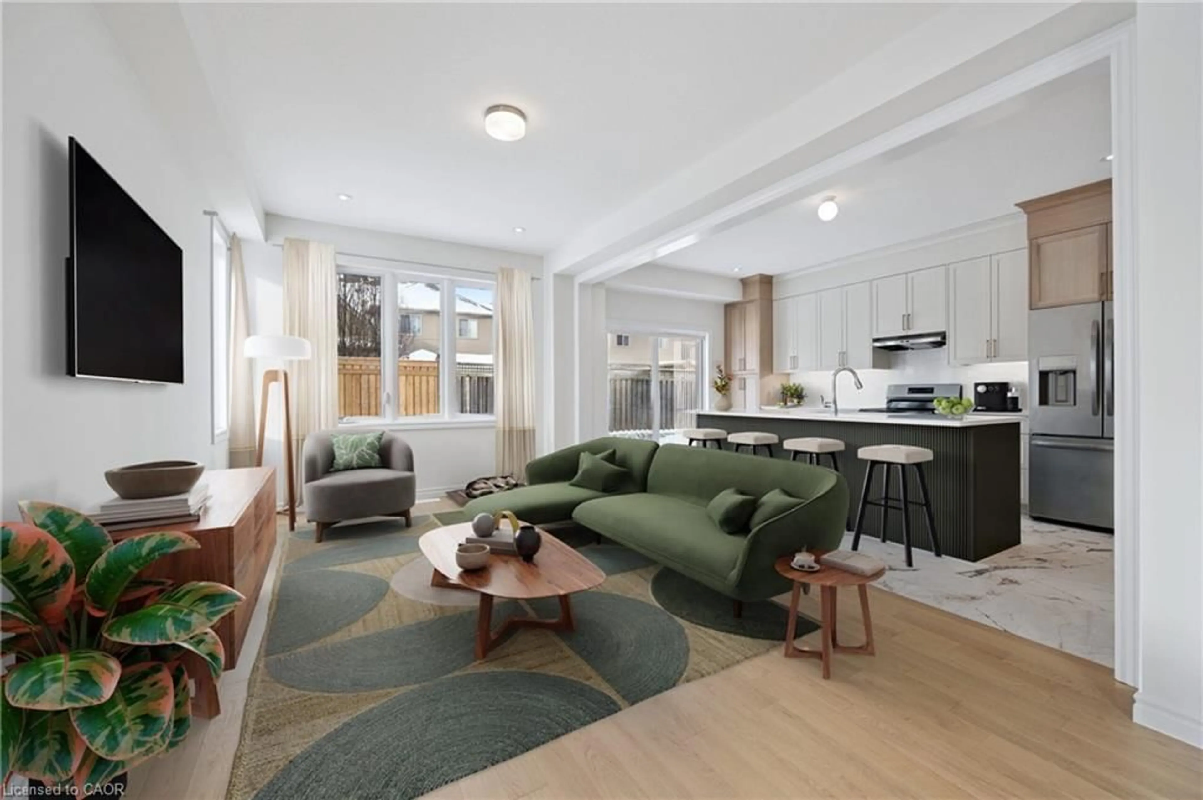 Open concept kitchen, unknown for 366 Robert Woolner St, Ayr Ontario N0B 1E0