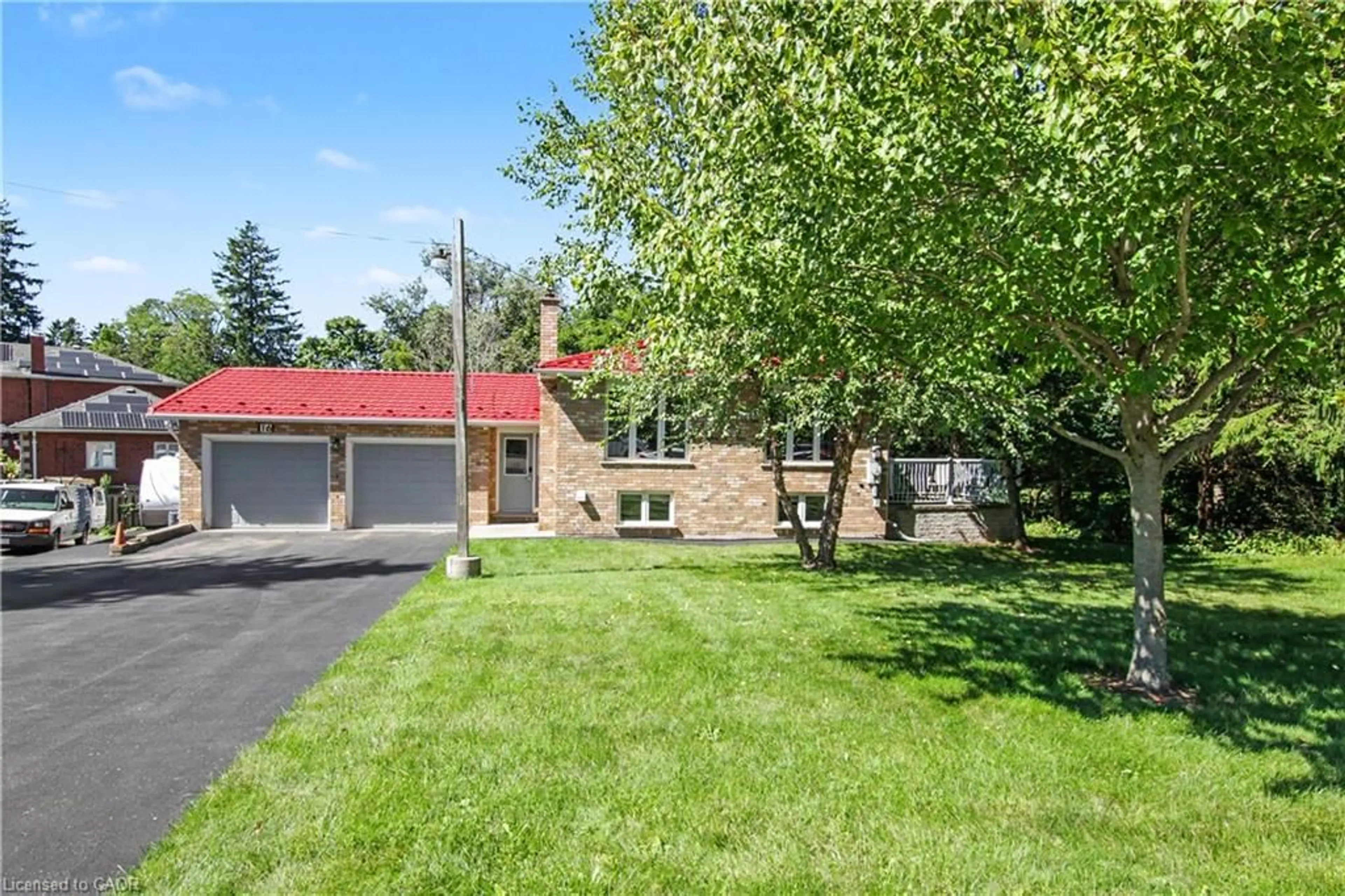 A pic from outside/outdoor area/front of a property/back of a property/a pic from drone, street for 16 Main St, Ayr Ontario N0B 1E0