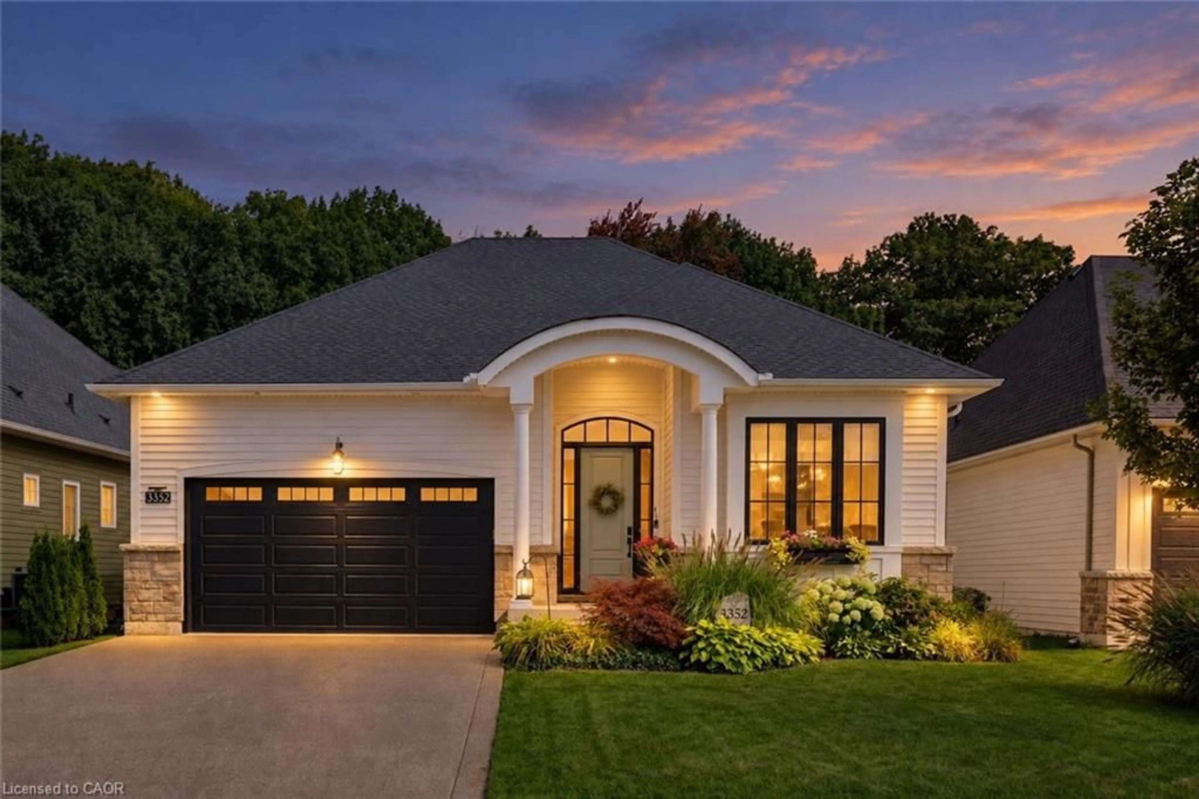 Home with brick exterior material, street for 3352 Whispering Wood Trail, Ridgeway Ontario L0S 1N0