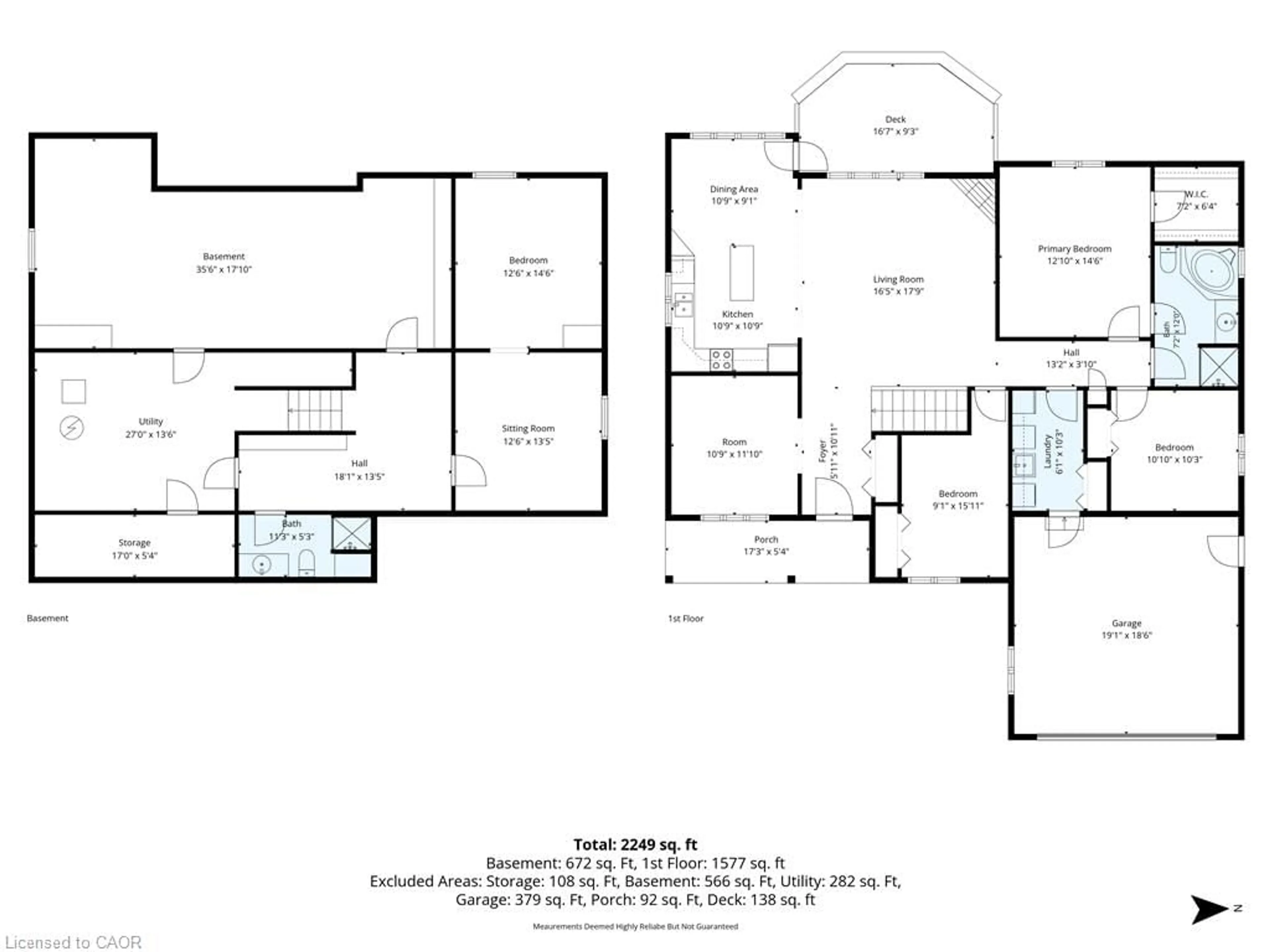 Floor plan for 463 Althouse Crt, Sarnia Ontario N7S 6C7