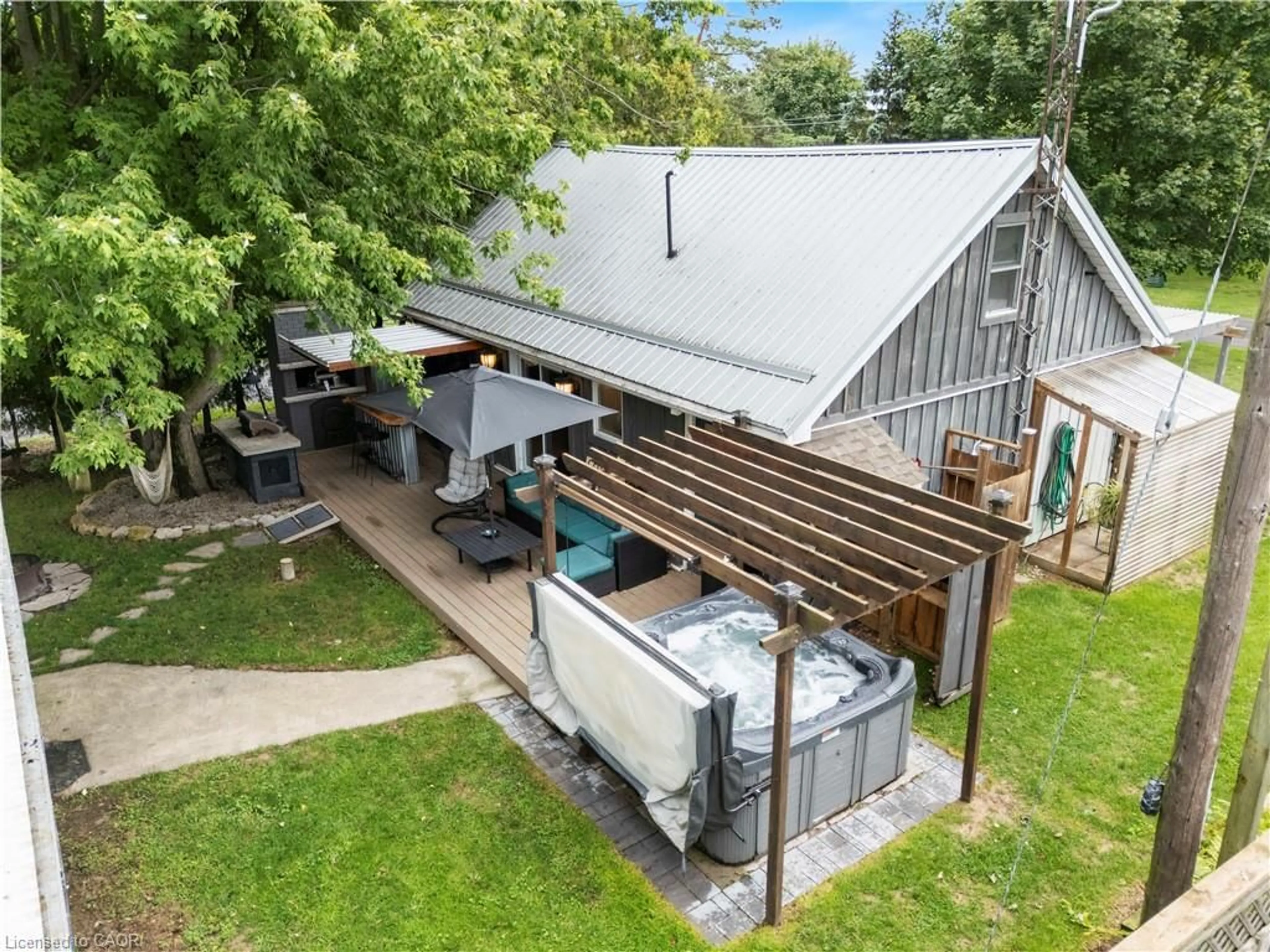 A pic from outside/outdoor area/front of a property/back of a property/a pic from drone, unknown for 14 Howey Ave, Long Point Ontario N0E 1M0