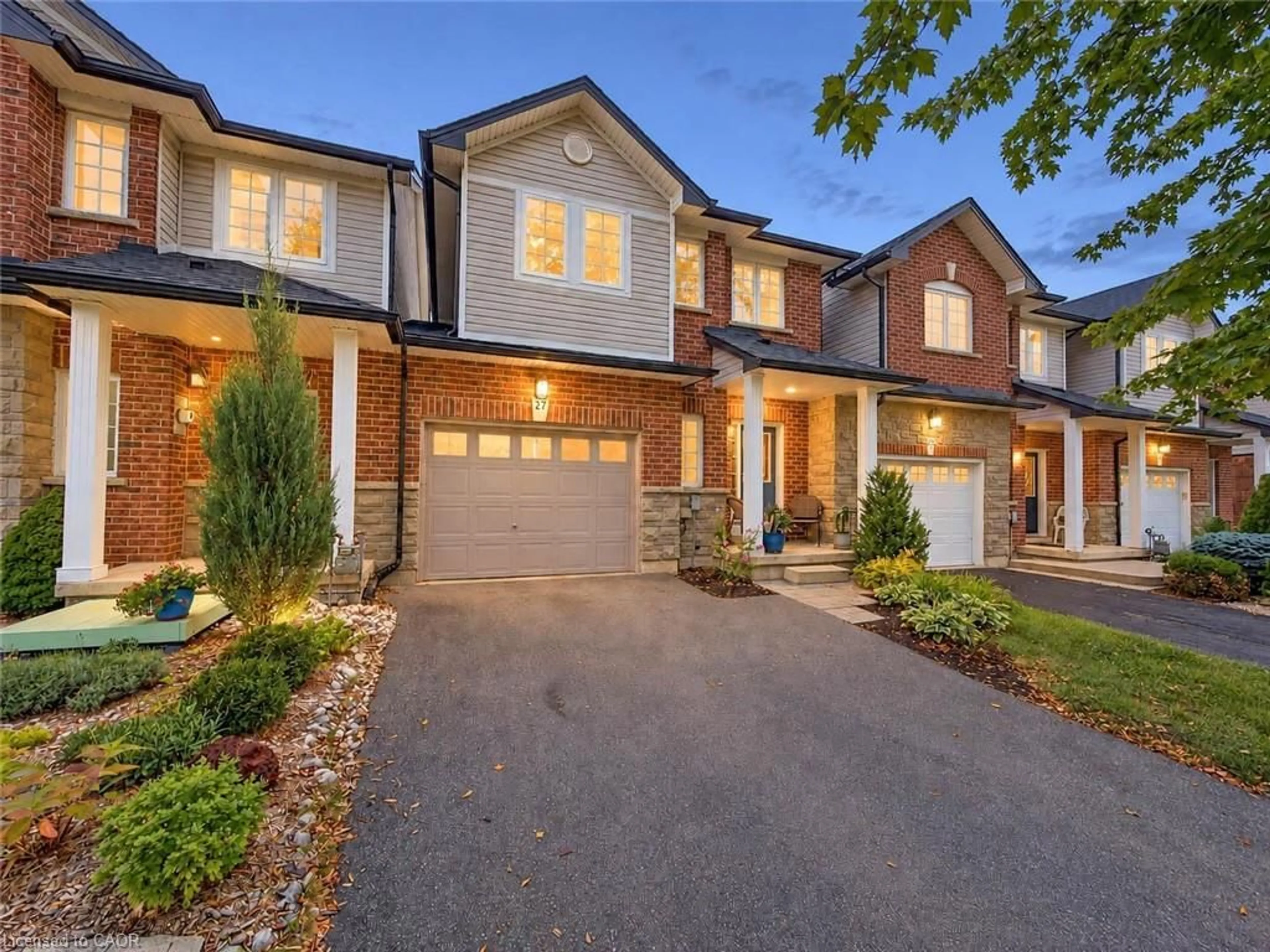 Home with brick exterior material, street for 27 Olivia Pl, Ancaster Ontario L9K 1R3