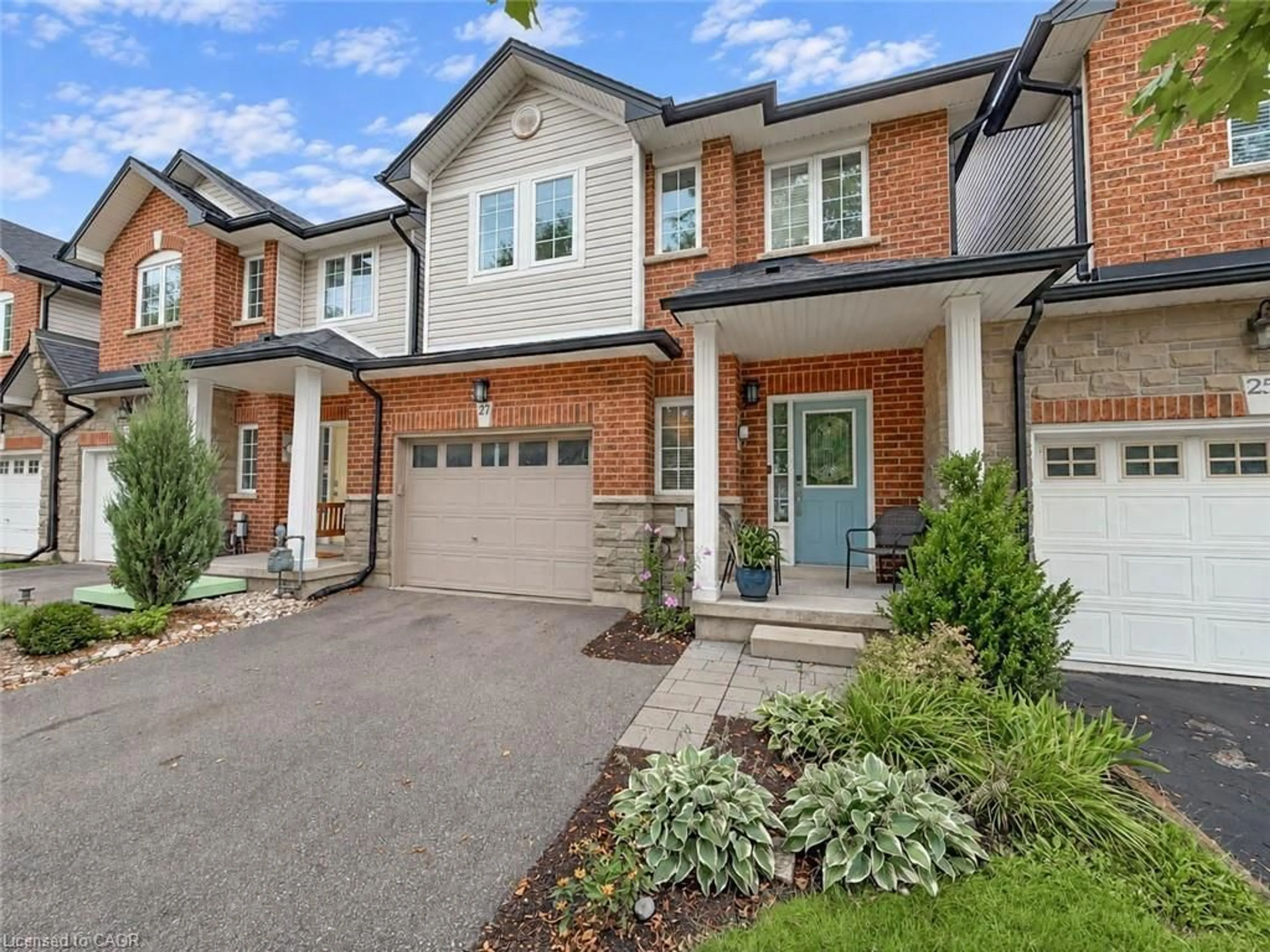Home with brick exterior material, street for 27 Olivia Pl, Ancaster Ontario L9K 1R3