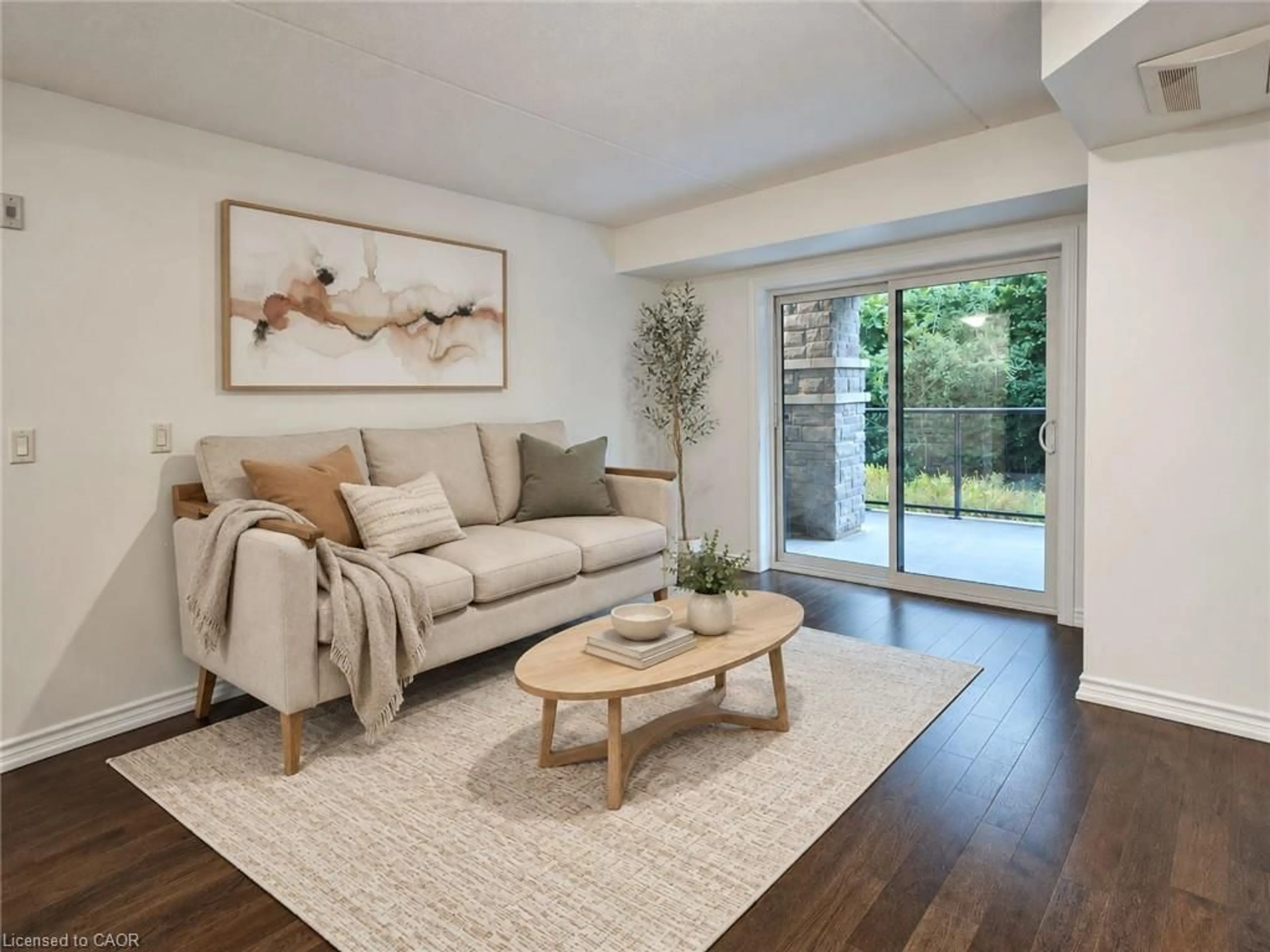 Living room with furniture, unknown for 50 Bryan Crt #LL05, Kitchener Ontario N2A 4N4