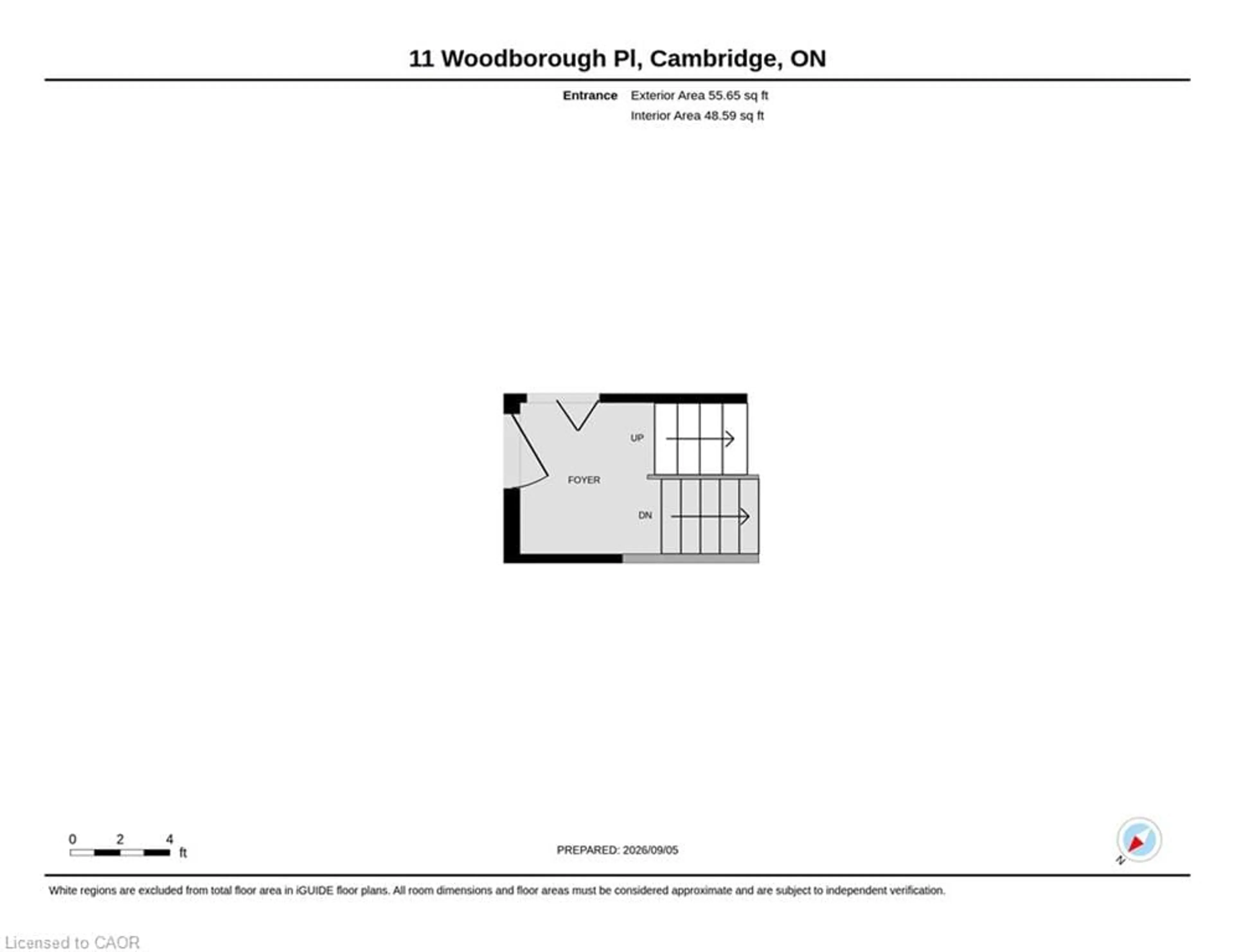 Floor plan for 11 Woodborough Pl, Cambridge Ontario N1R 7W8