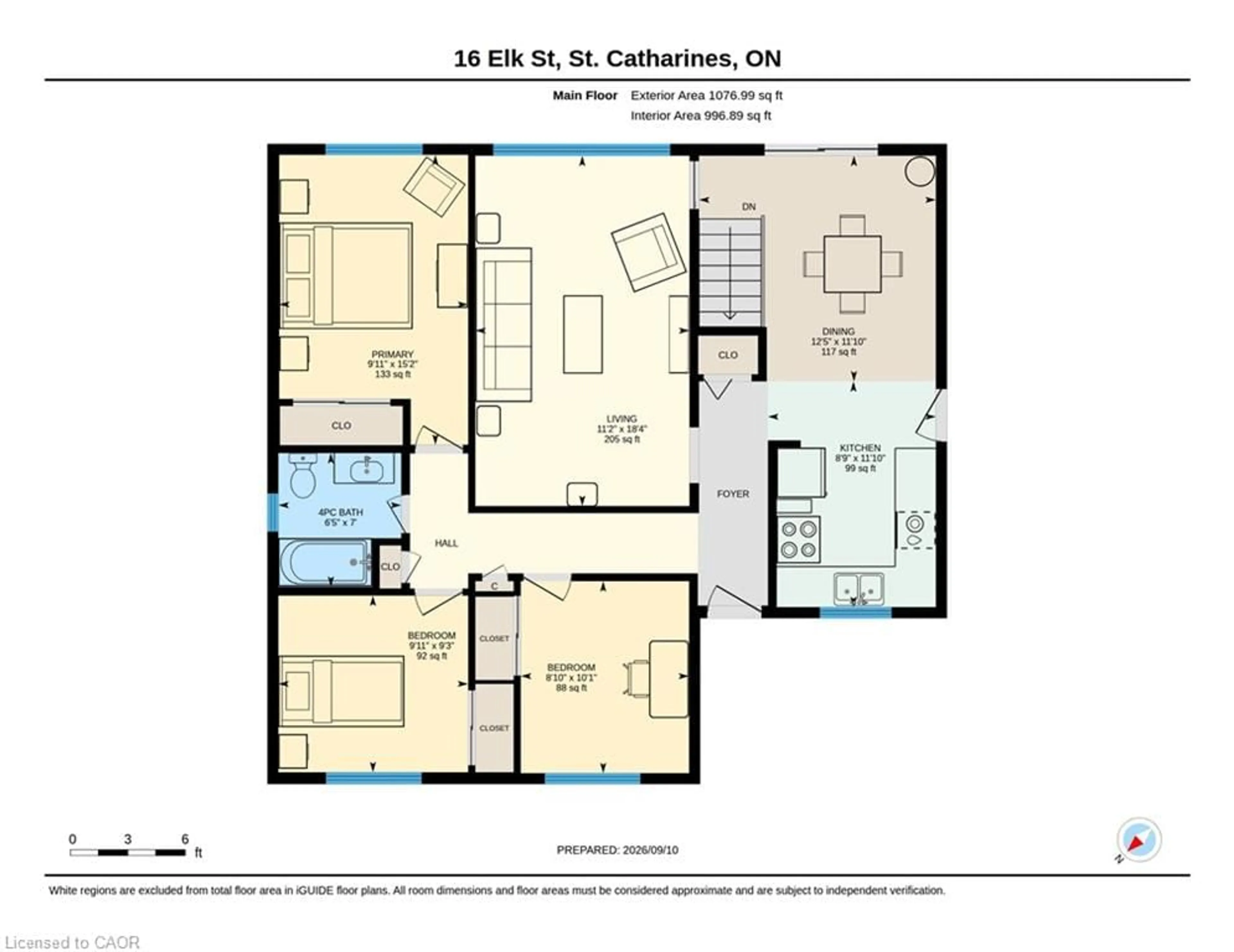 Floor plan for 16 Elk St, St. Catharines Ontario L2S 1A2