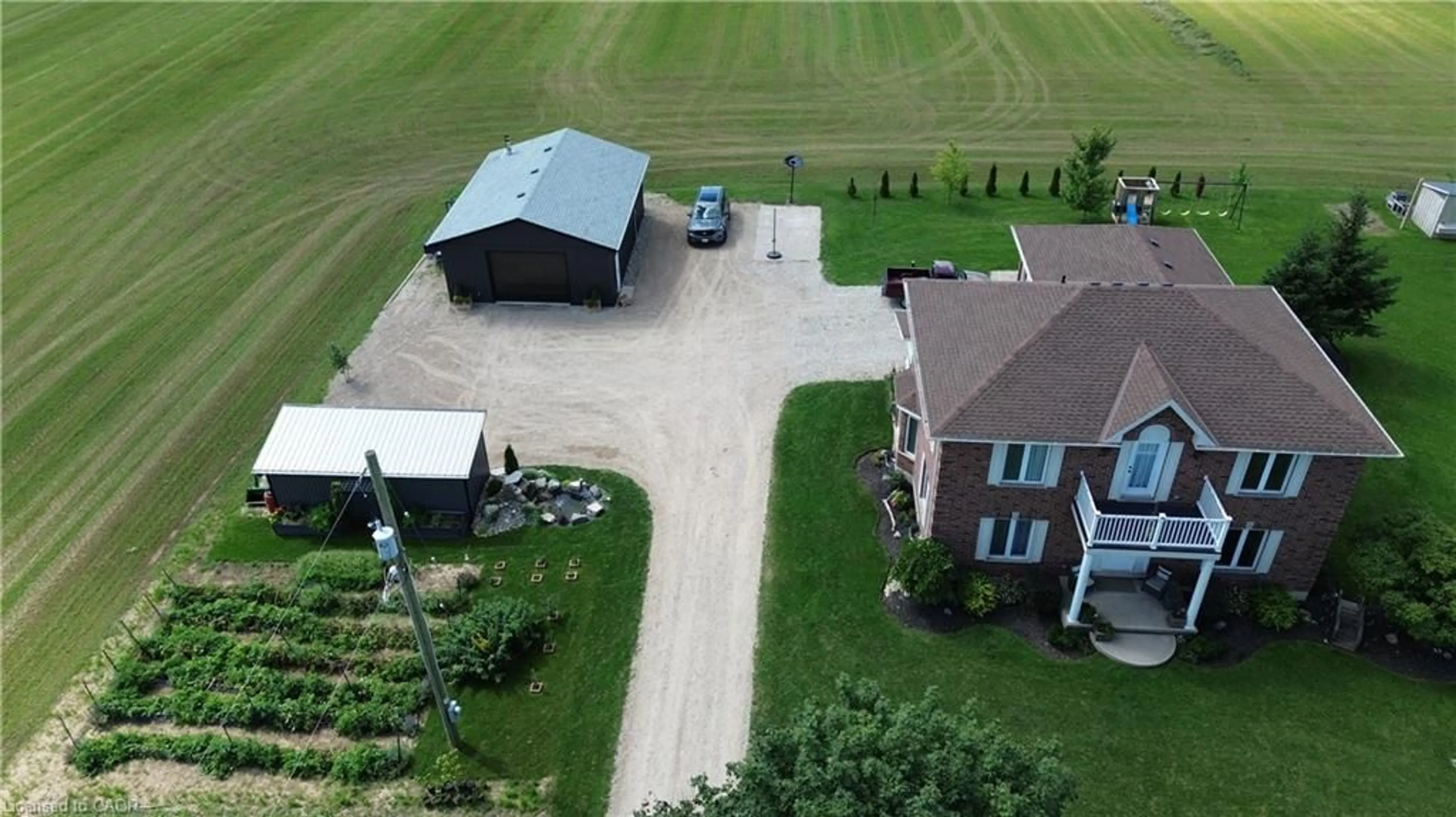 A pic from outside/outdoor area/front of a property/back of a property/a pic from drone, unknown for 5351 Perth Line 86 Rd, Listowel Ontario N4W 3G8