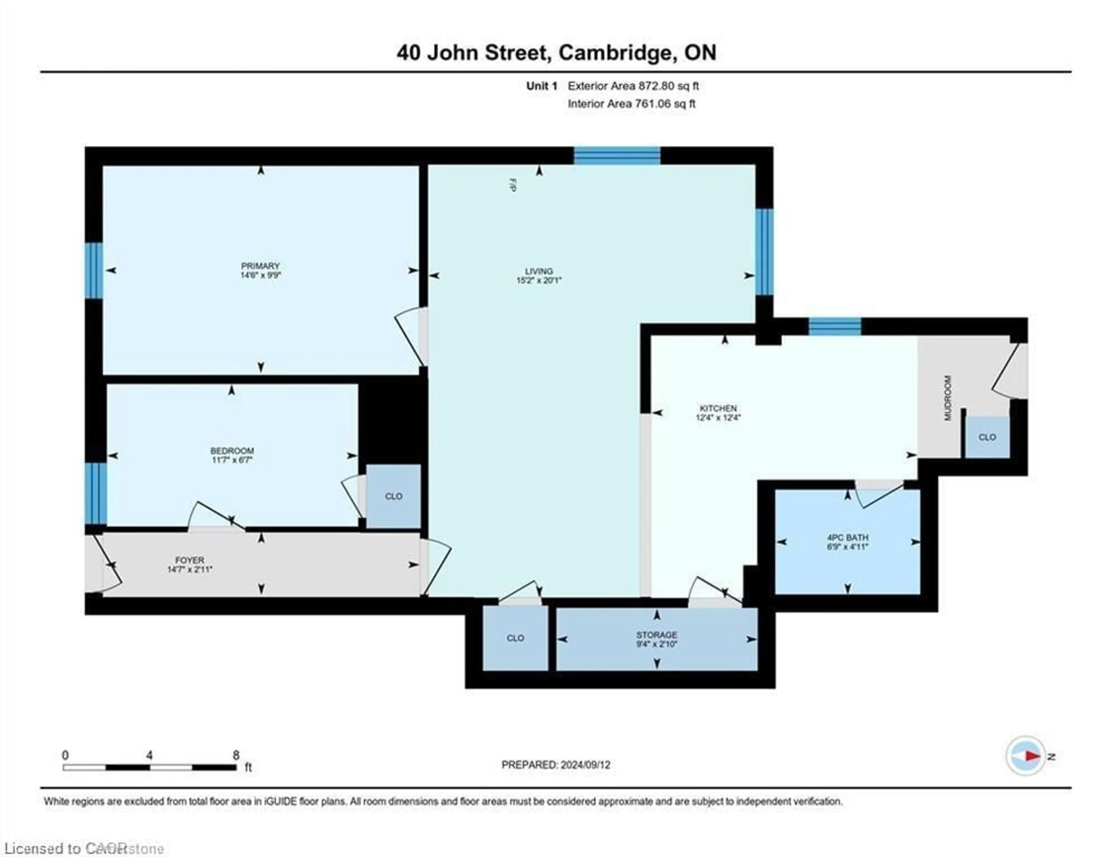 Floor plan for 40 John St, Cambridge Ontario N1S 2V4