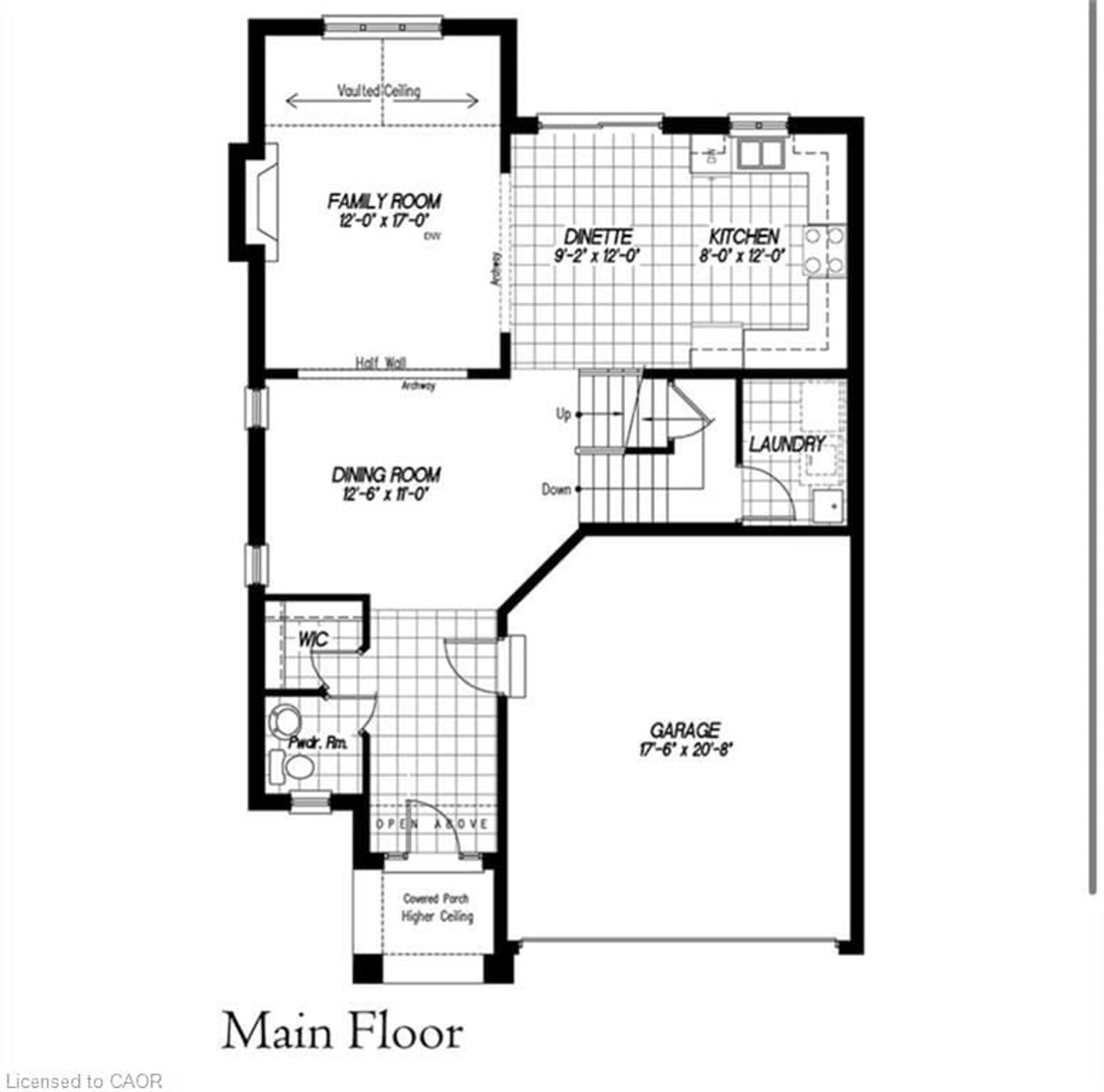 Floor plan for LOT 15 Kellogg Ave, Hamilton Ontario L0R 1W0