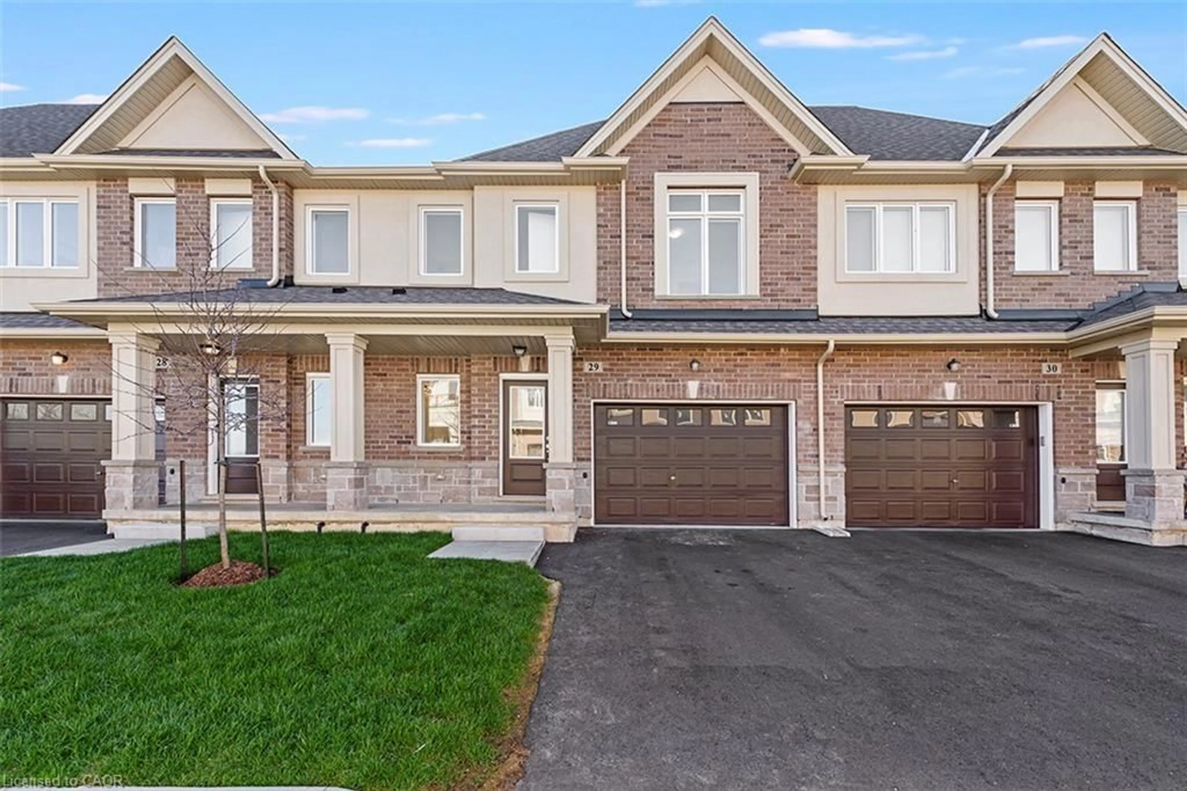 Home with brick exterior material, street for 205 Thames Way #29, Mount Hope Ontario L0R 1W0
