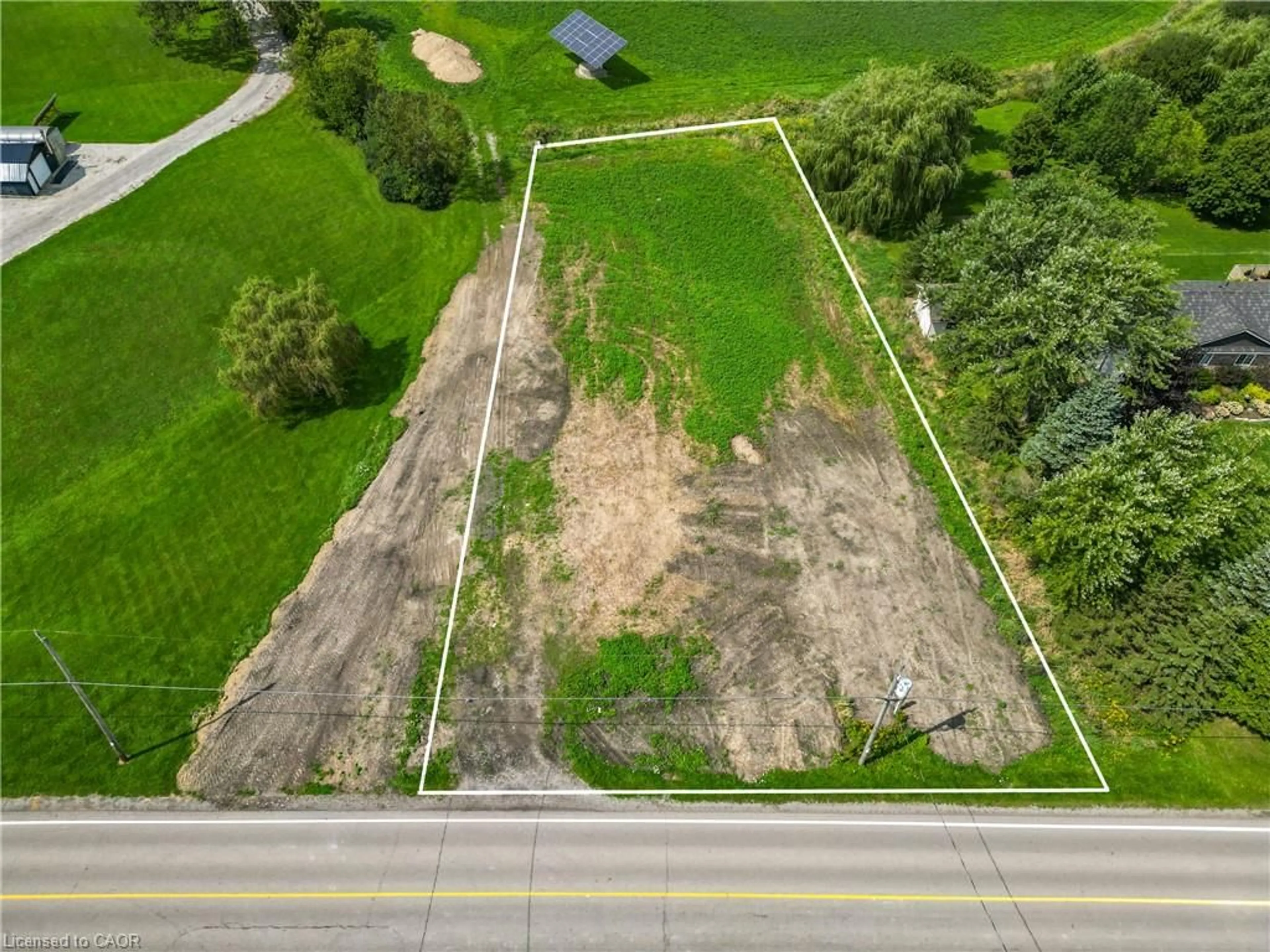 A pic from outside/outdoor area/front of a property/back of a property/a pic from drone, street for PT LT 6-7 Robinson Rd, Dunnville Ontario N1A 2W1