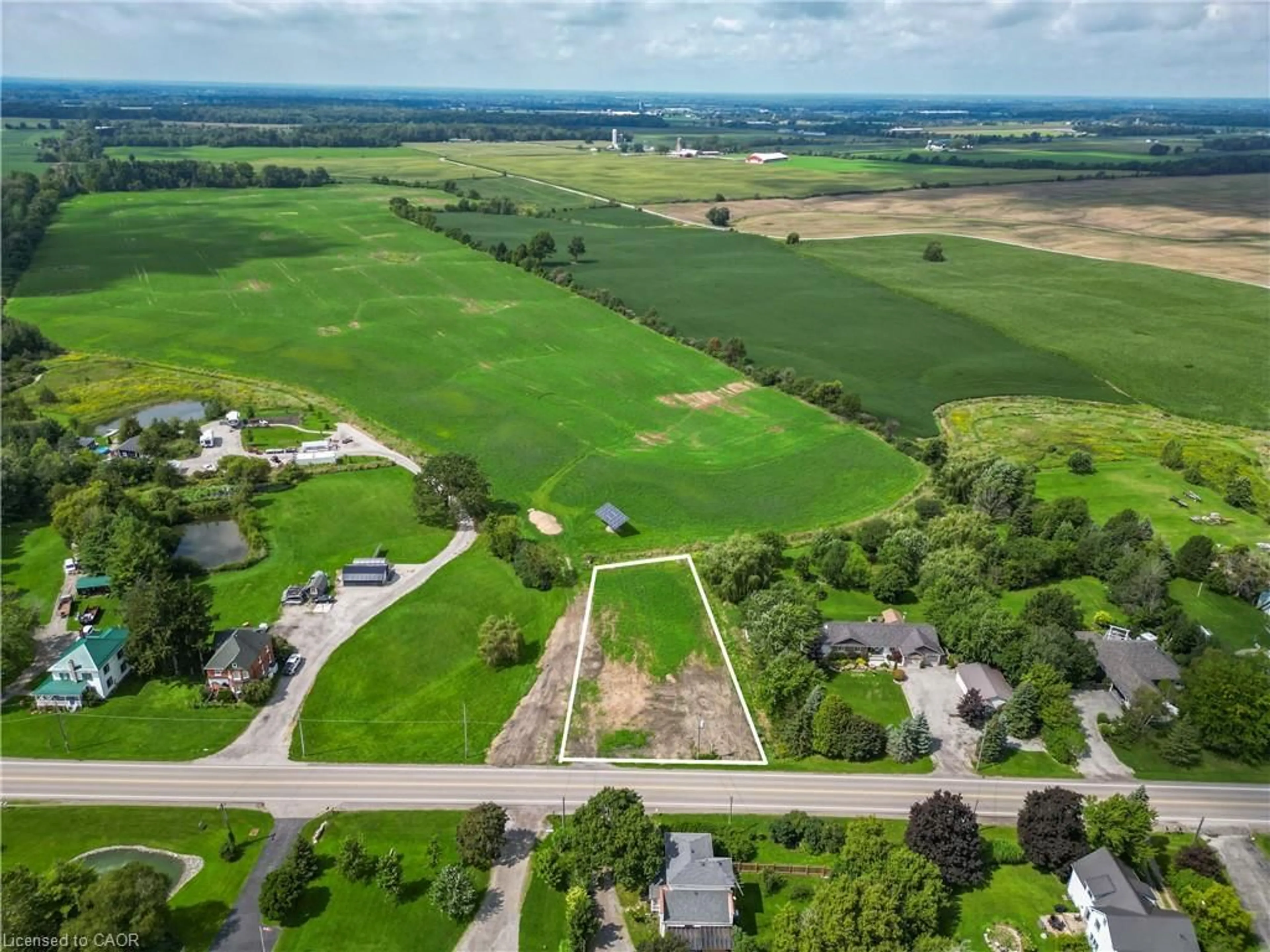 A pic from outside/outdoor area/front of a property/back of a property/a pic from drone, water/lake/river/ocean view for PT LT 6-7 Robinson Rd, Dunnville Ontario N1A 2W1