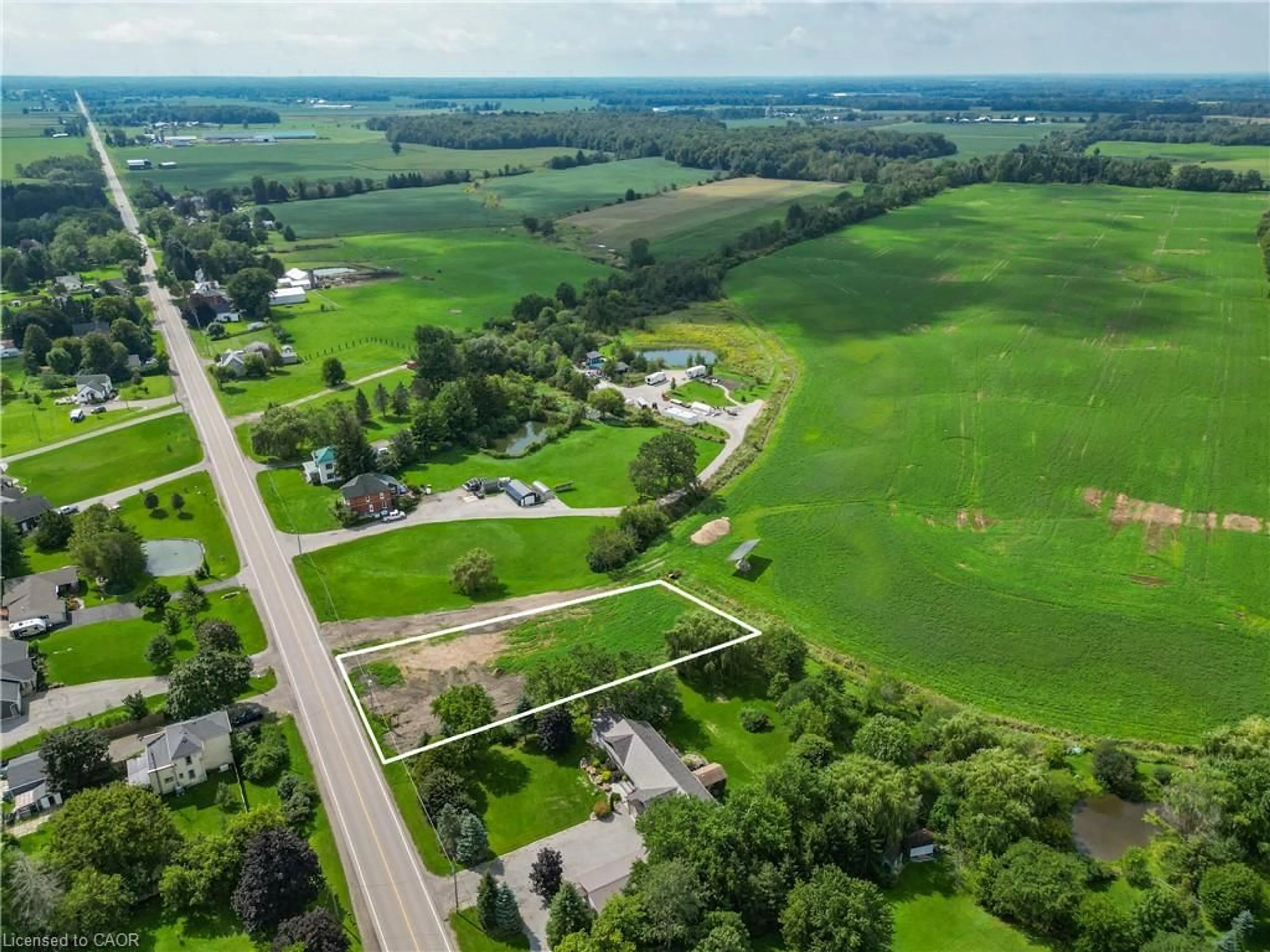 A pic from outside/outdoor area/front of a property/back of a property/a pic from drone, street for PT LT 6-7 Robinson Rd, Dunnville Ontario N1A 2W1