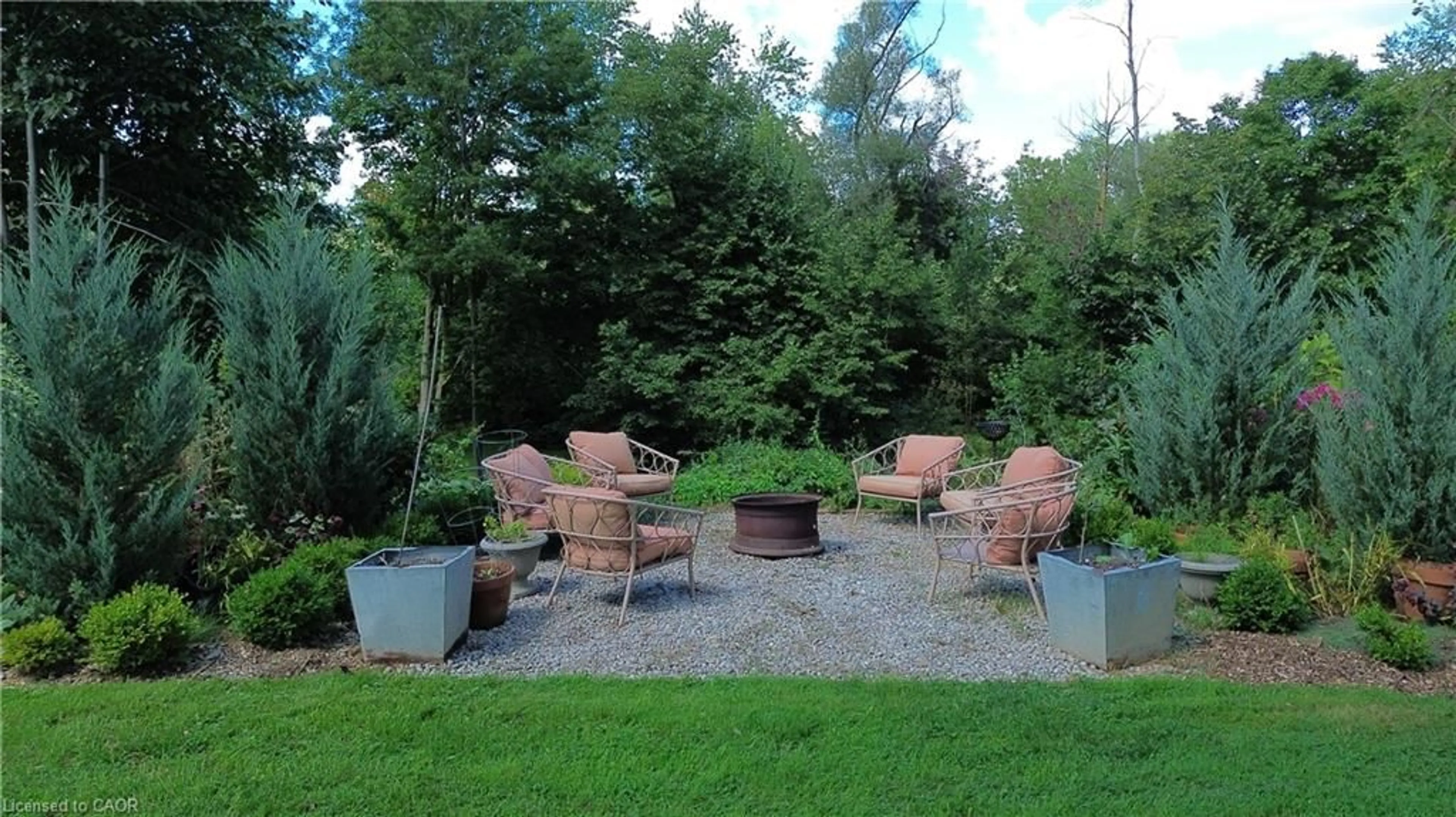 Patio, forest/trees view for 60 Sixth Concession Rd, Burford Ontario N0E 1A0