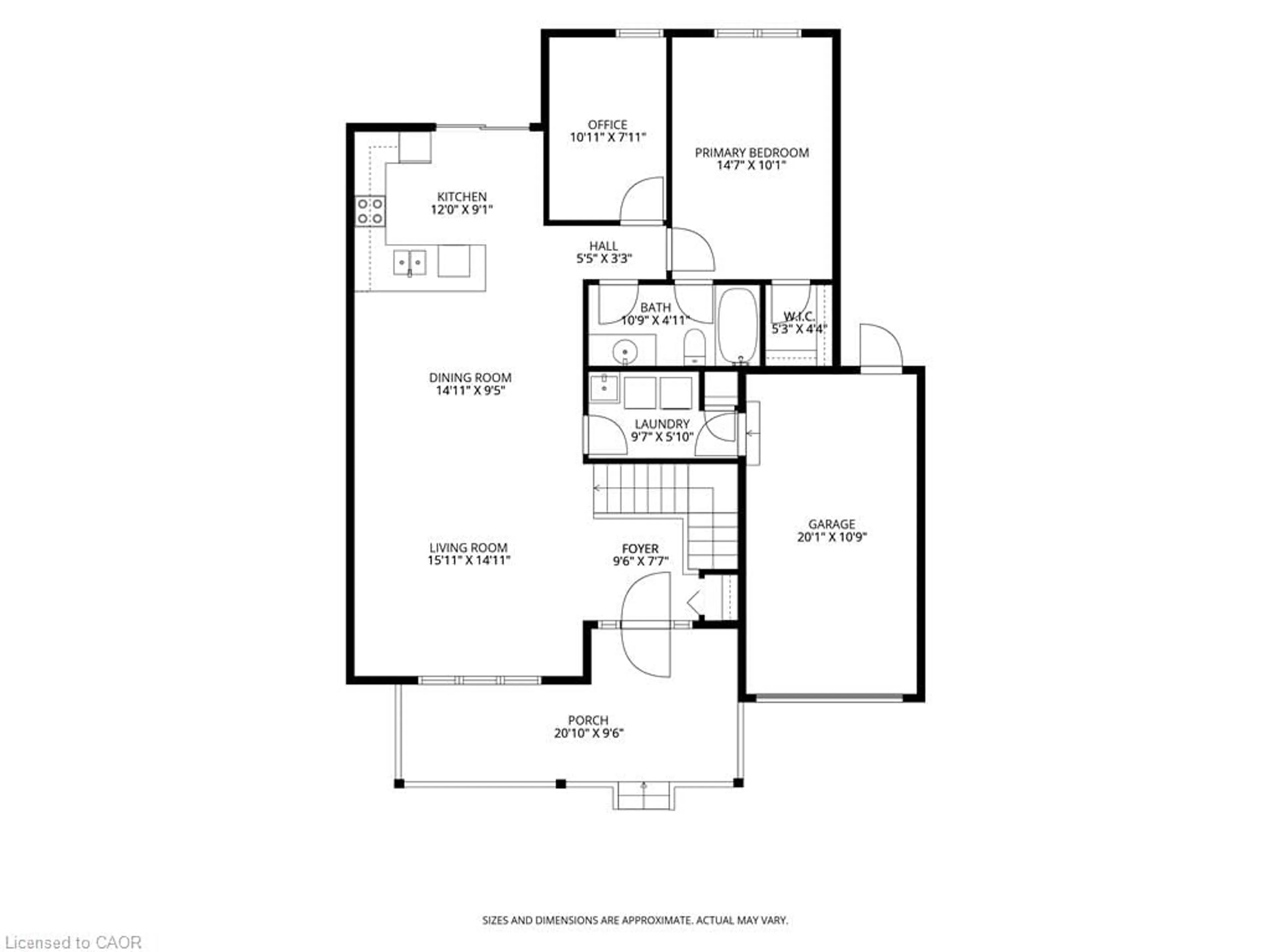 Floor plan for 20 Kitty Murray Lane #49, Ancaster Ontario L8K 1L7