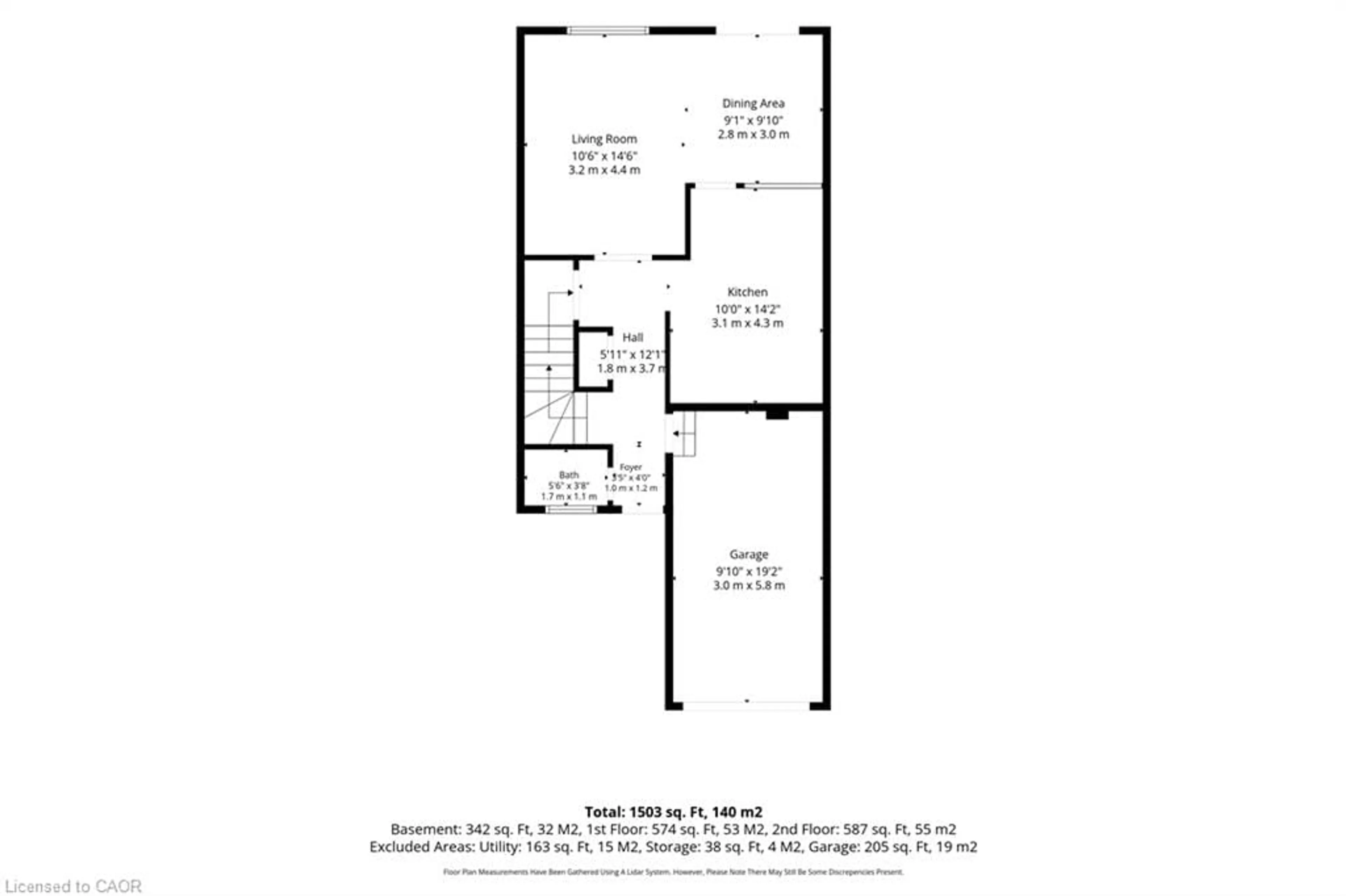 Floor plan for 415 Hadfield Crt, Cambridge Ontario N3H 5M4