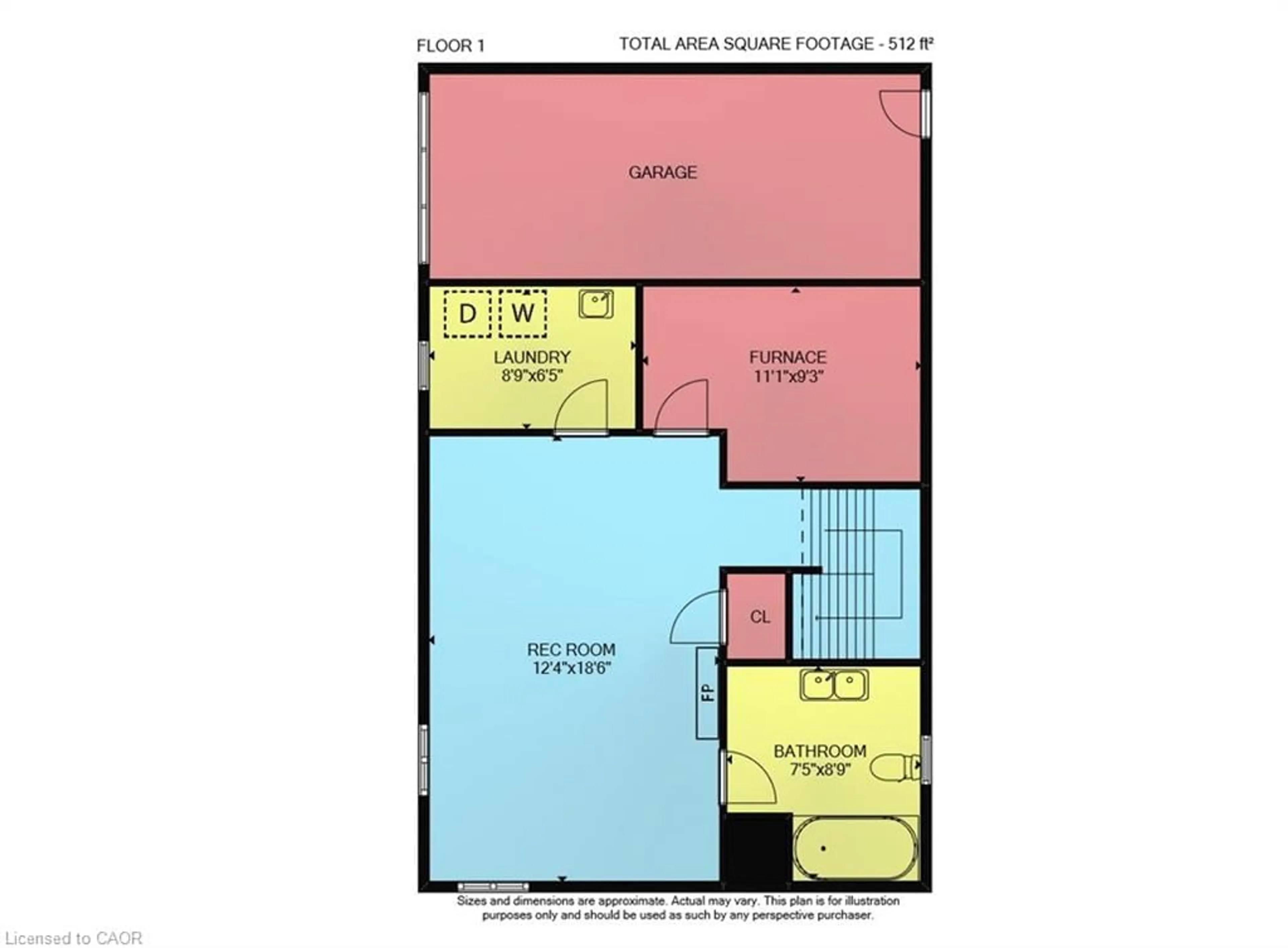 Floor plan for 109 Ray St, Hamilton Ontario L8R 2Y1