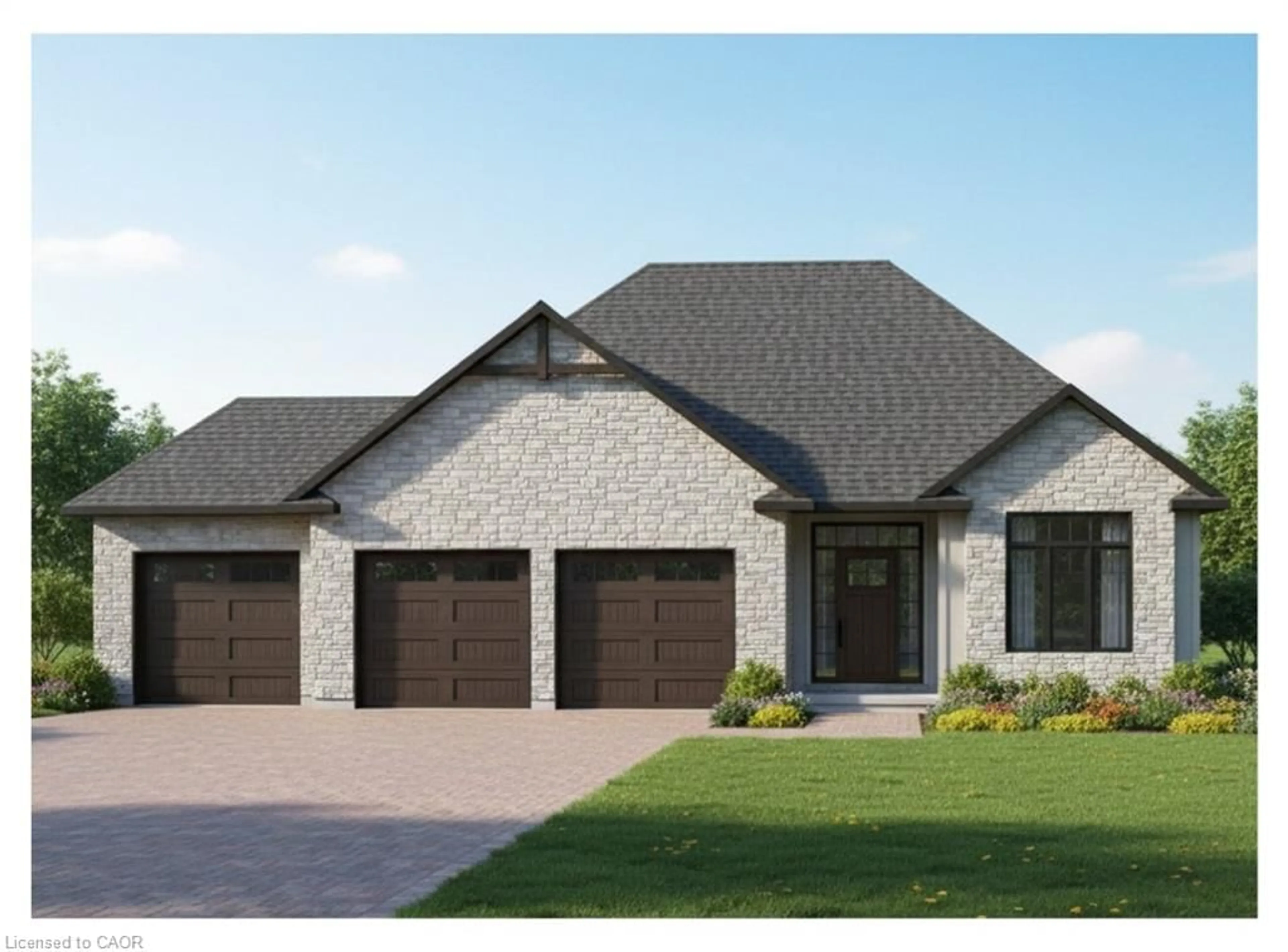 Home with brick exterior material, street for 23 Wild Rose Lane, St. Williams Ontario N0E 1P0