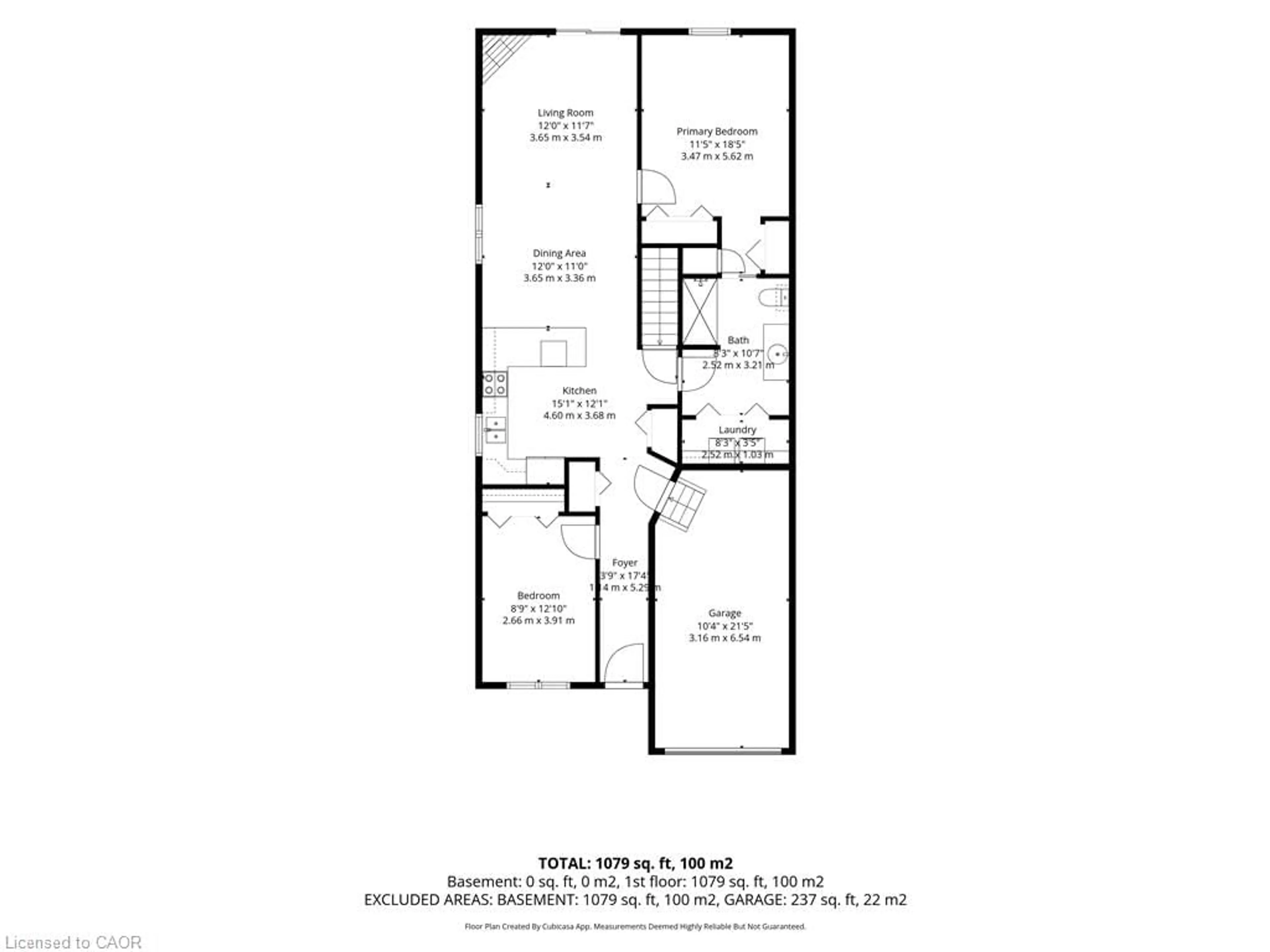 Floor plan for 177 Church St, Delhi Ontario N4B 1W2