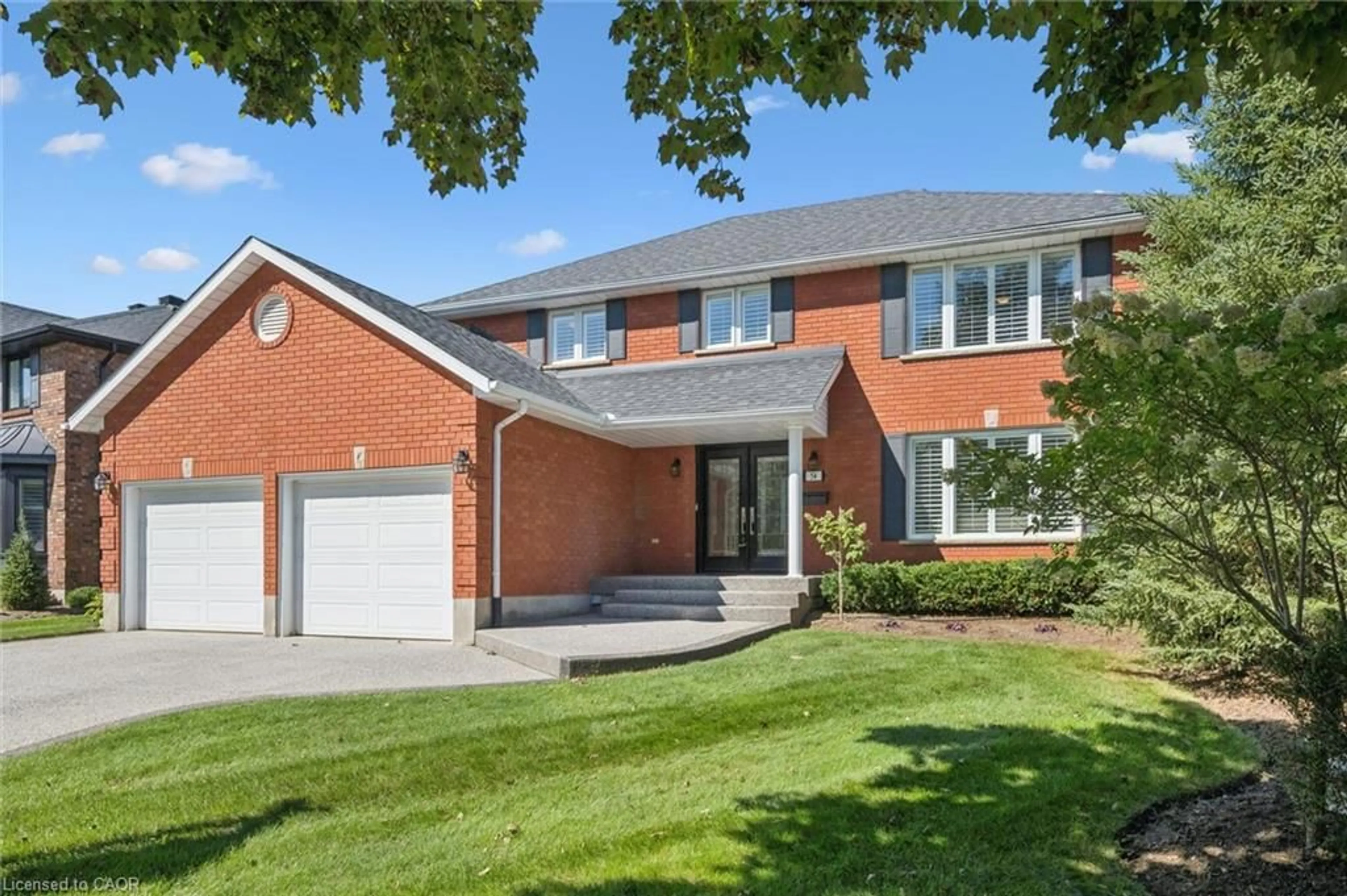 Home with brick exterior material, street for 54 Corfield Dr, Kitchener Ontario N2A 3W9