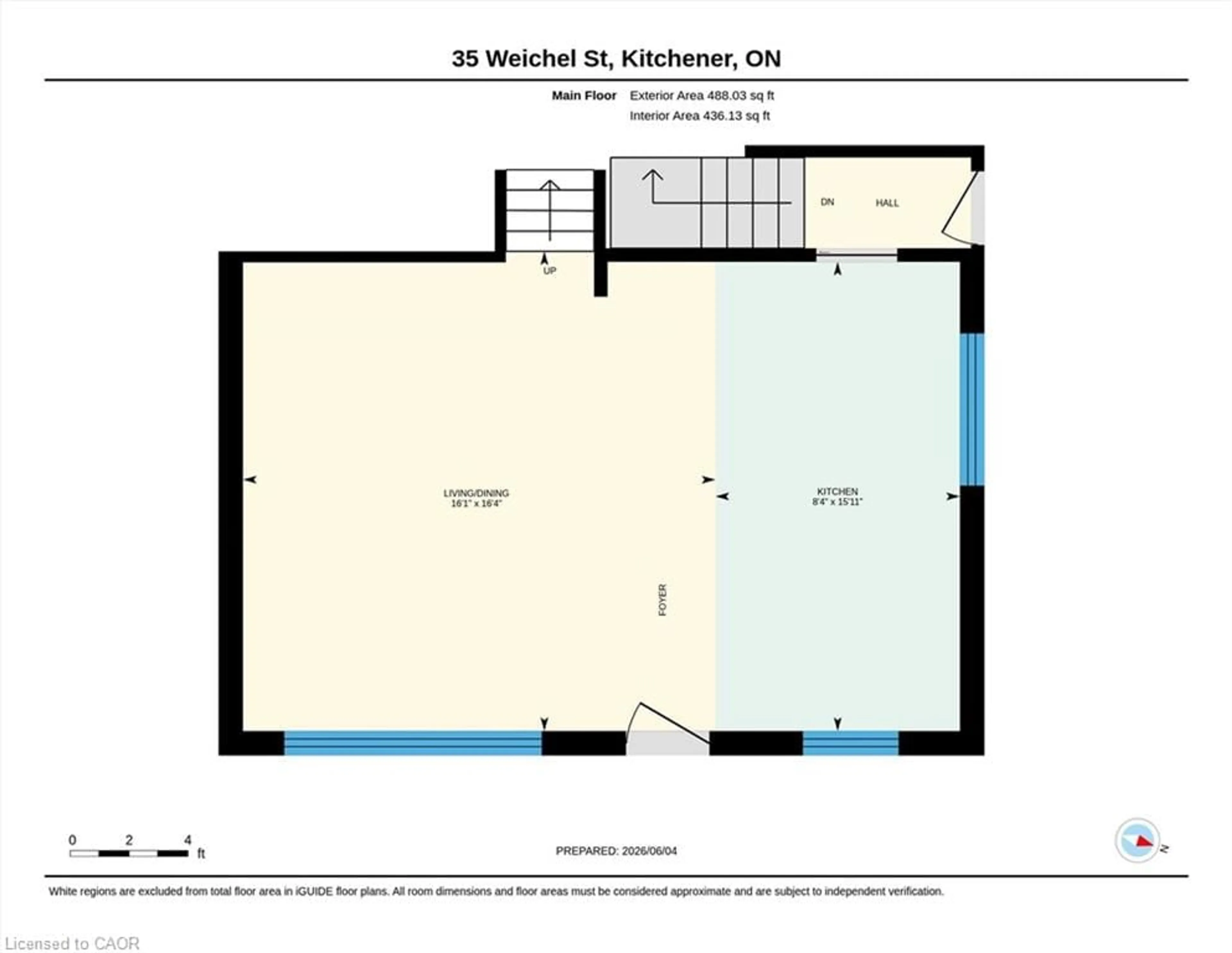 Floor plan for 35 Weichel St, Kitchener Ontario N2M 2A7