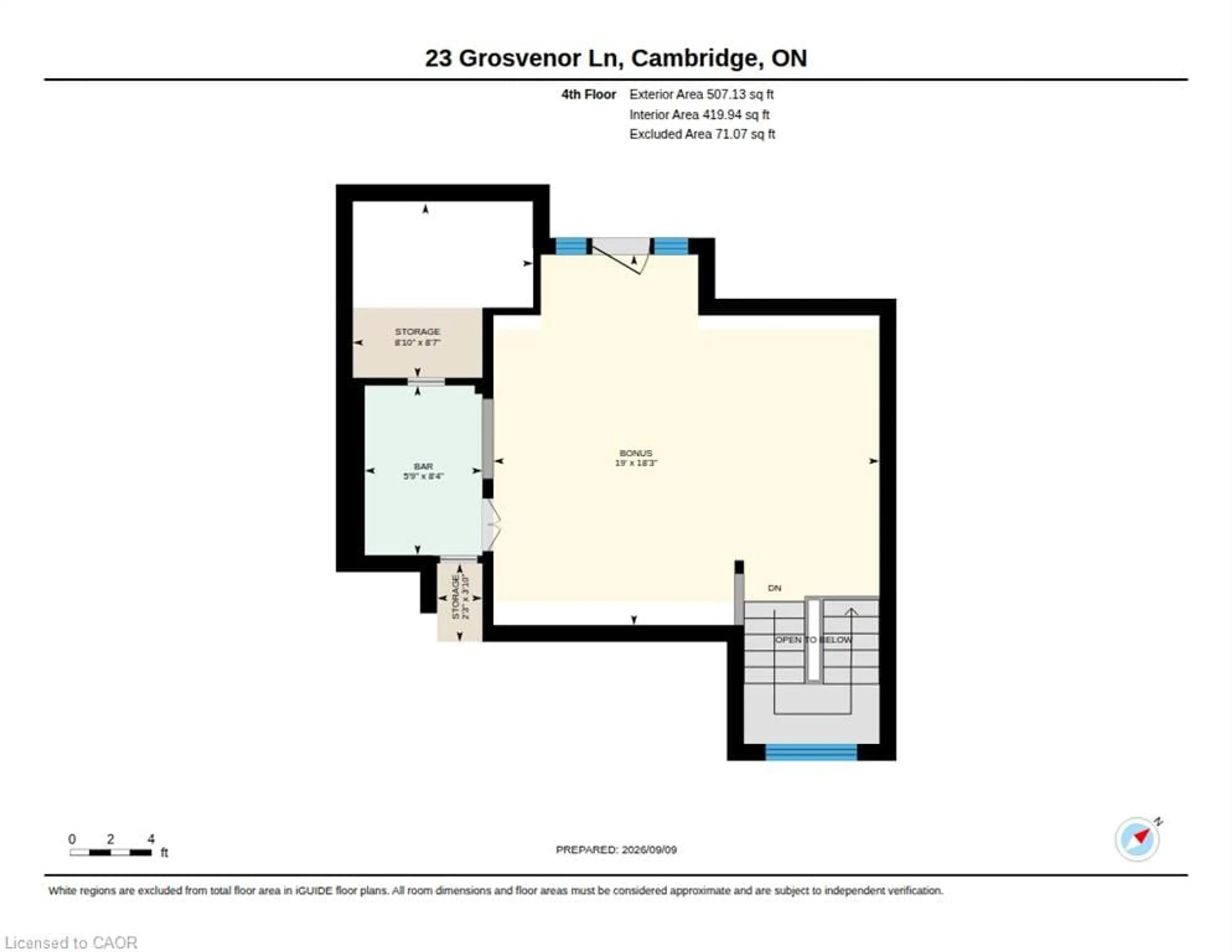 Floor plan for 23 Grosvenor Lane, Cambridge Ontario N1R 8N2