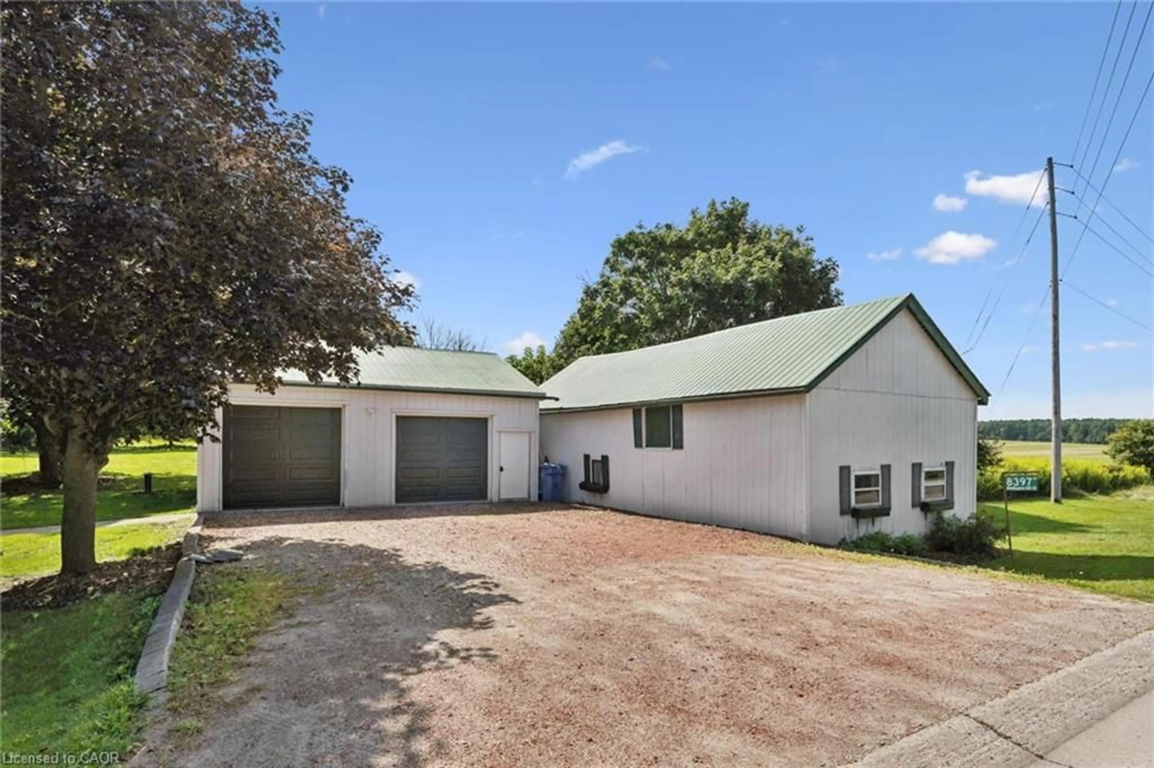 A pic from outside/outdoor area/front of a property/back of a property/a pic from drone, street for 8397 Wellington Road 22, Rockwood Ontario N0B 2K0