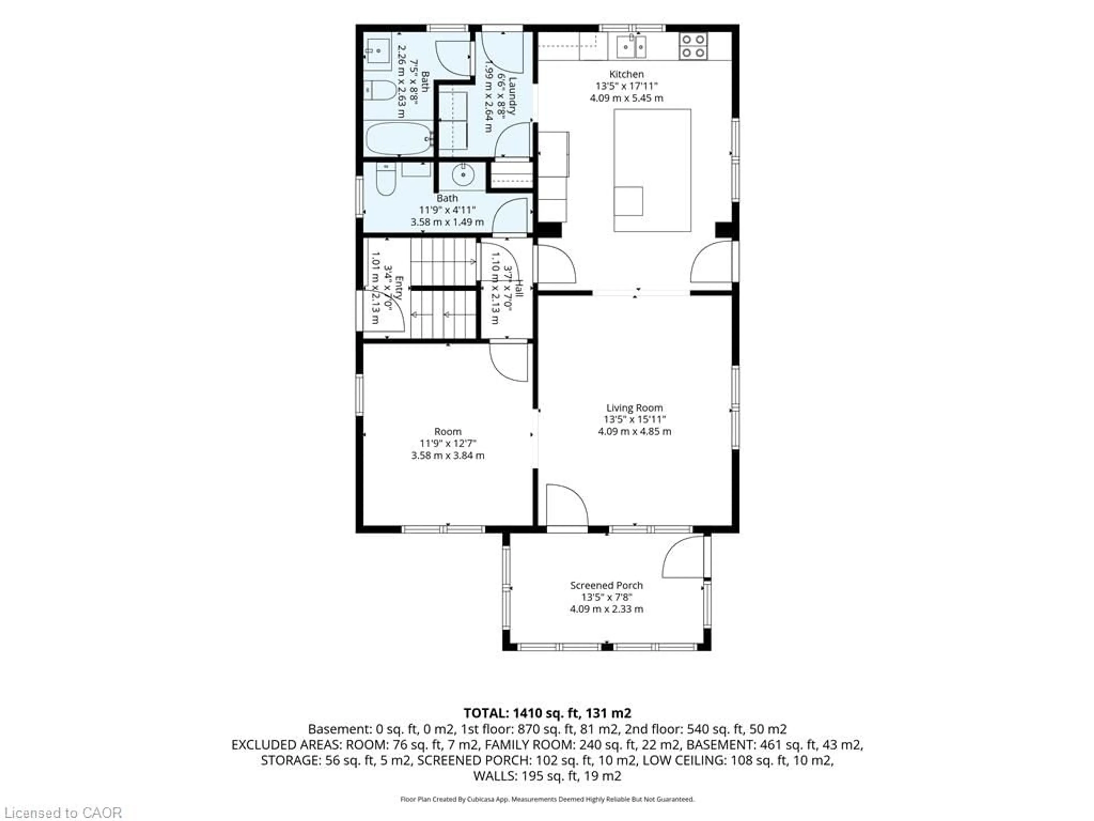 Floor plan for 471 Church St, Delhi Ontario N4B 1V2