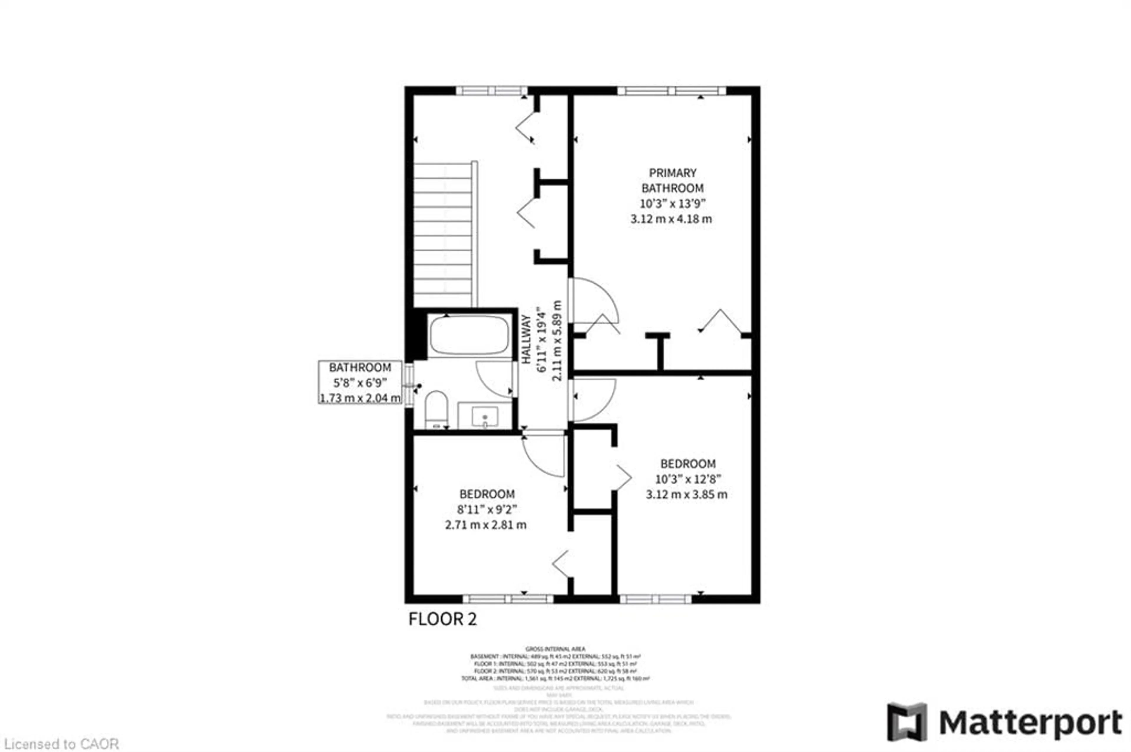 Floor plan for 506 Lonelm Crt #A, Waterloo Ontario N2L 5E1