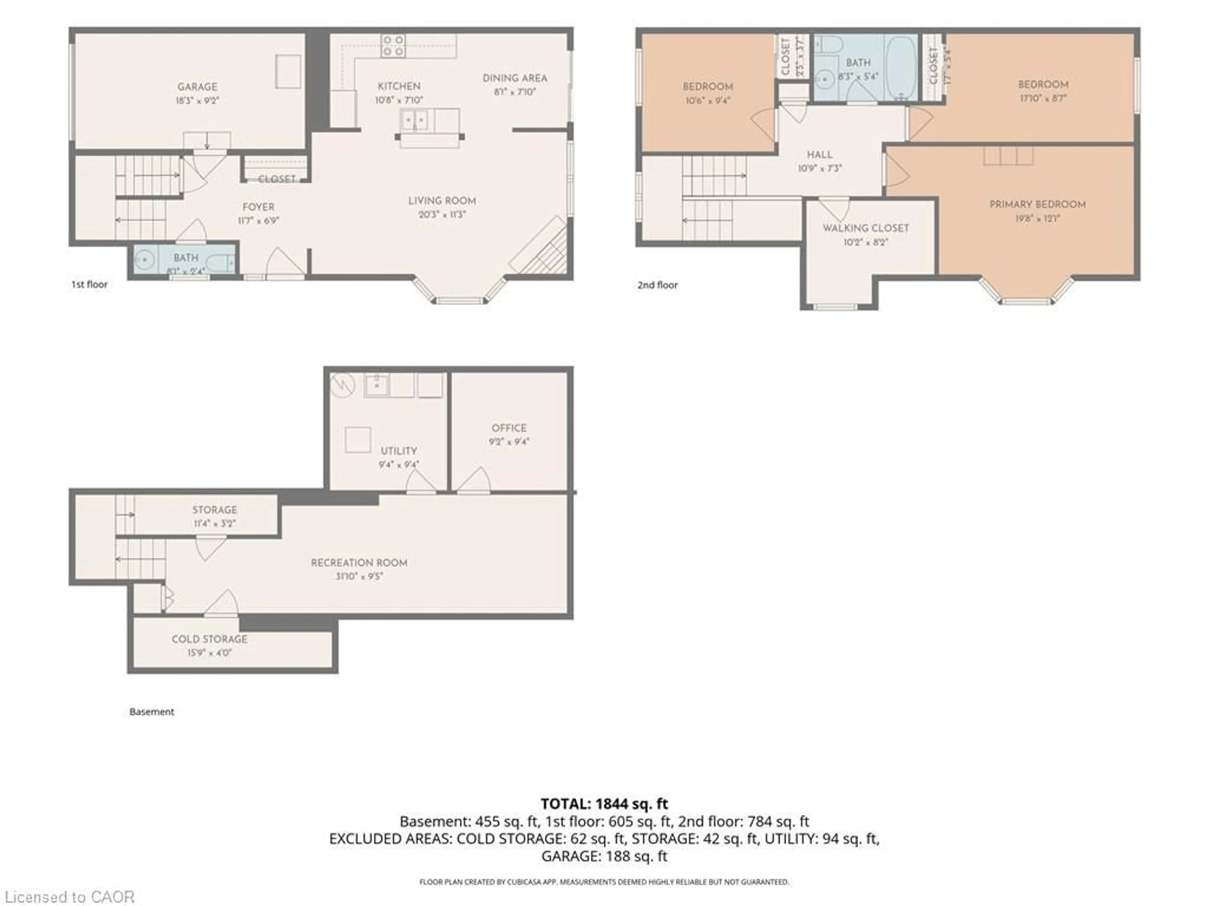 Floor plan for 800 Paramount Dr #1, Stoney Creek Ontario L8J 3V7