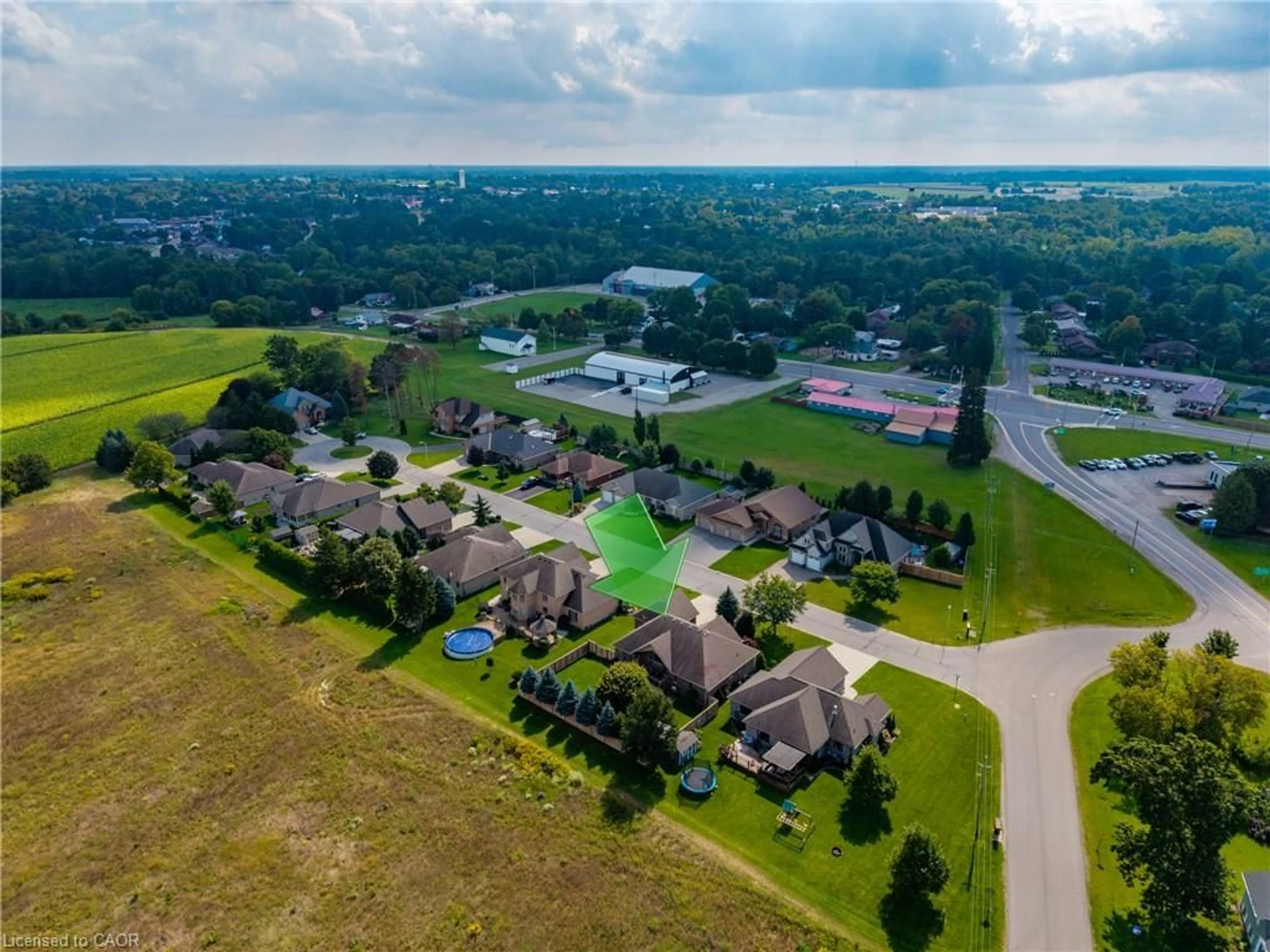 A pic from outside/outdoor area/front of a property/back of a property/a pic from drone, water/lake/river/ocean view for 24 Melody Dr, Delhi Ontario N4B 3E1